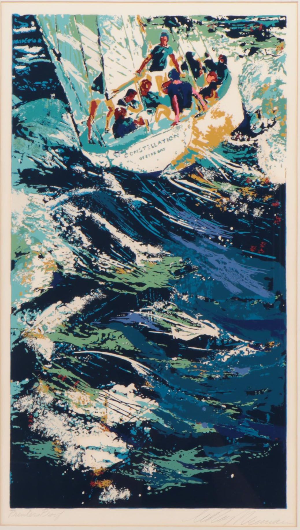 LeRoy Neiman Serigraph "Twelve Meter Yacht Race," 1973