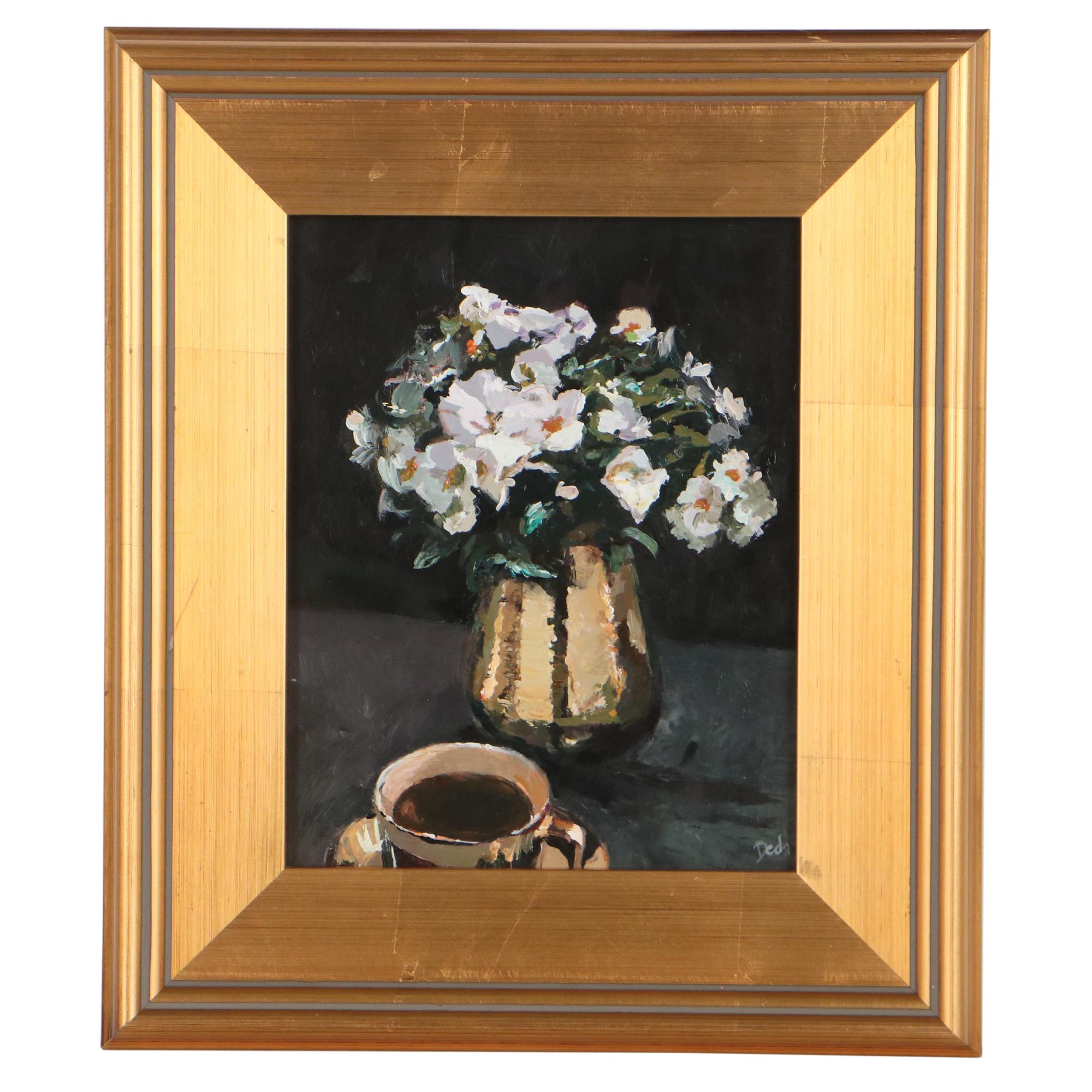 Adam Deda Oil Painting "Black and Gold," 2022