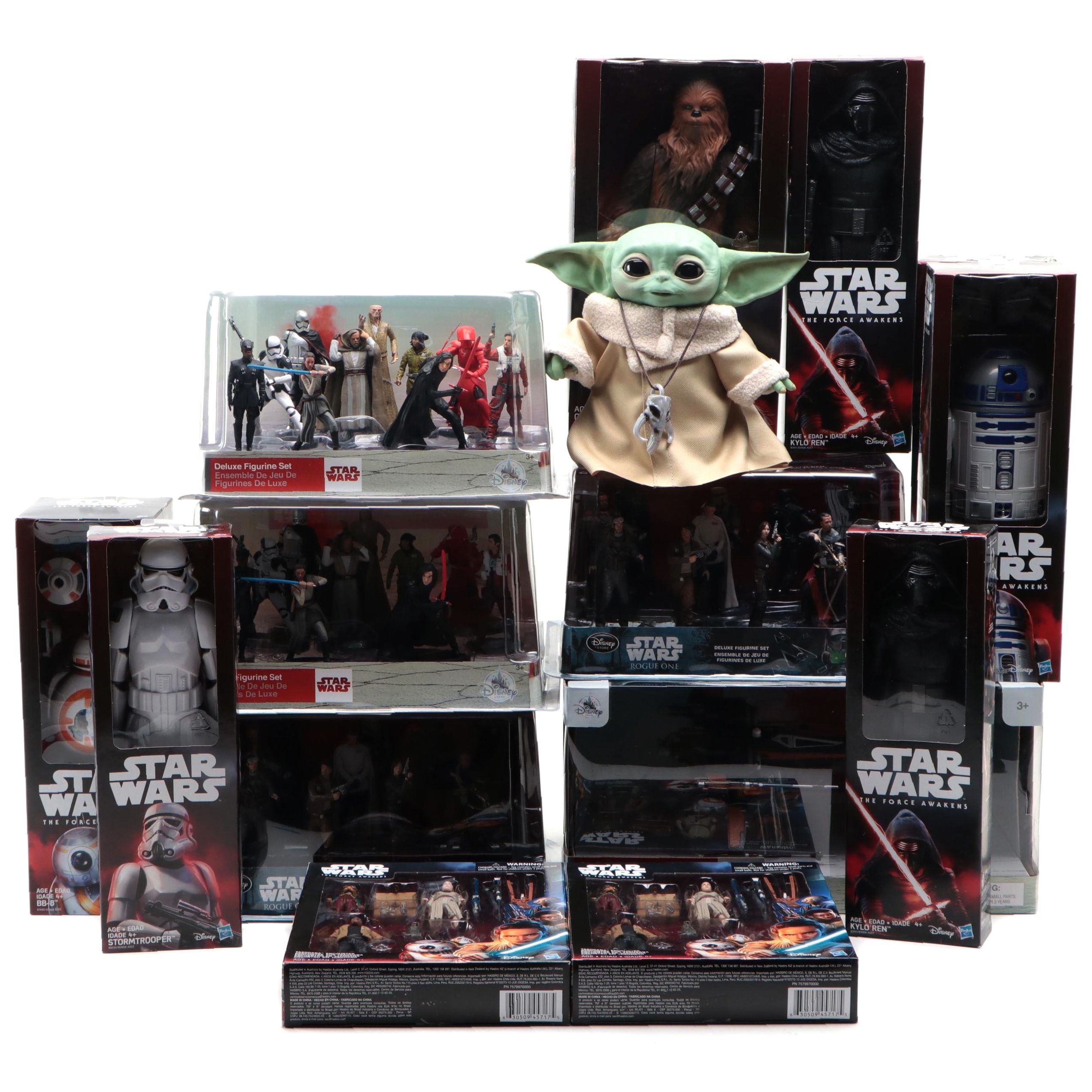"Star Wars: The Mandalorian" Grogu Doll with Other Star Wars Action Figures