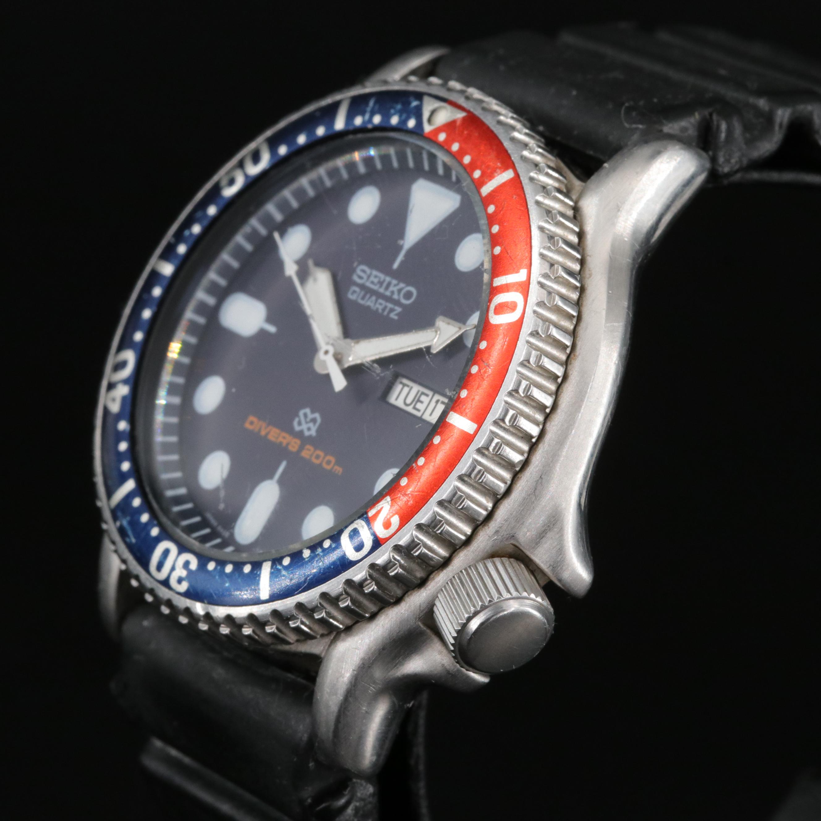 Seiko "Pepsi" Bezel Scuba Diver Watch