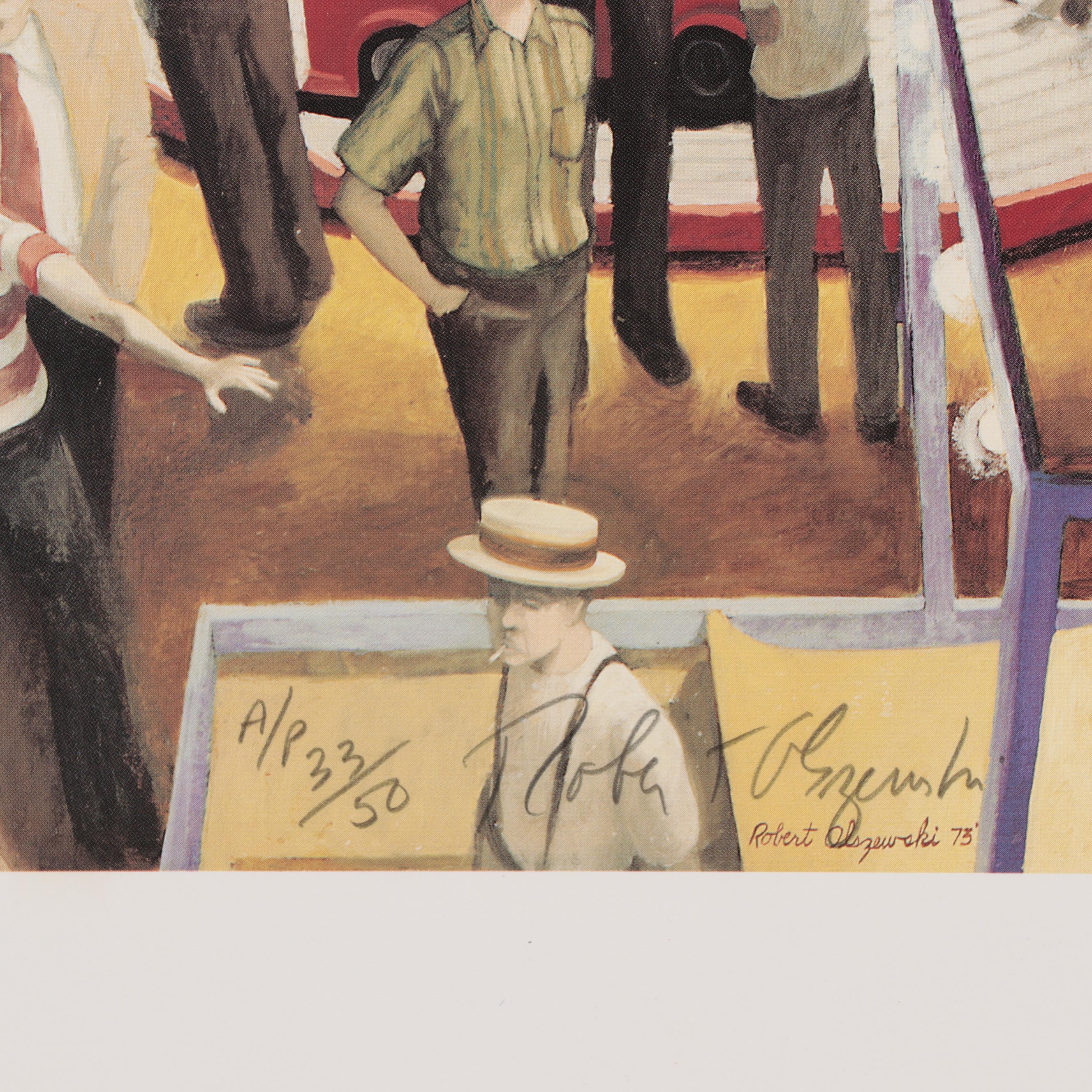 Robert W. Olszewski Offset Lithographs of Narrative Scenes, Late 20th Century