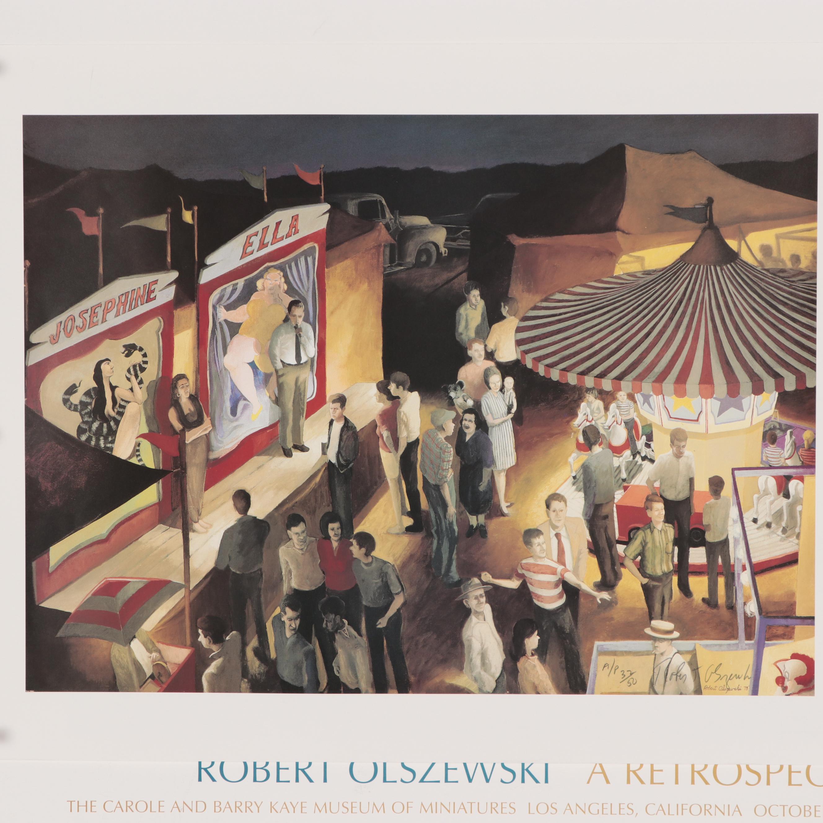 Robert W. Olszewski Offset Lithographs of Narrative Scenes, Late 20th Century