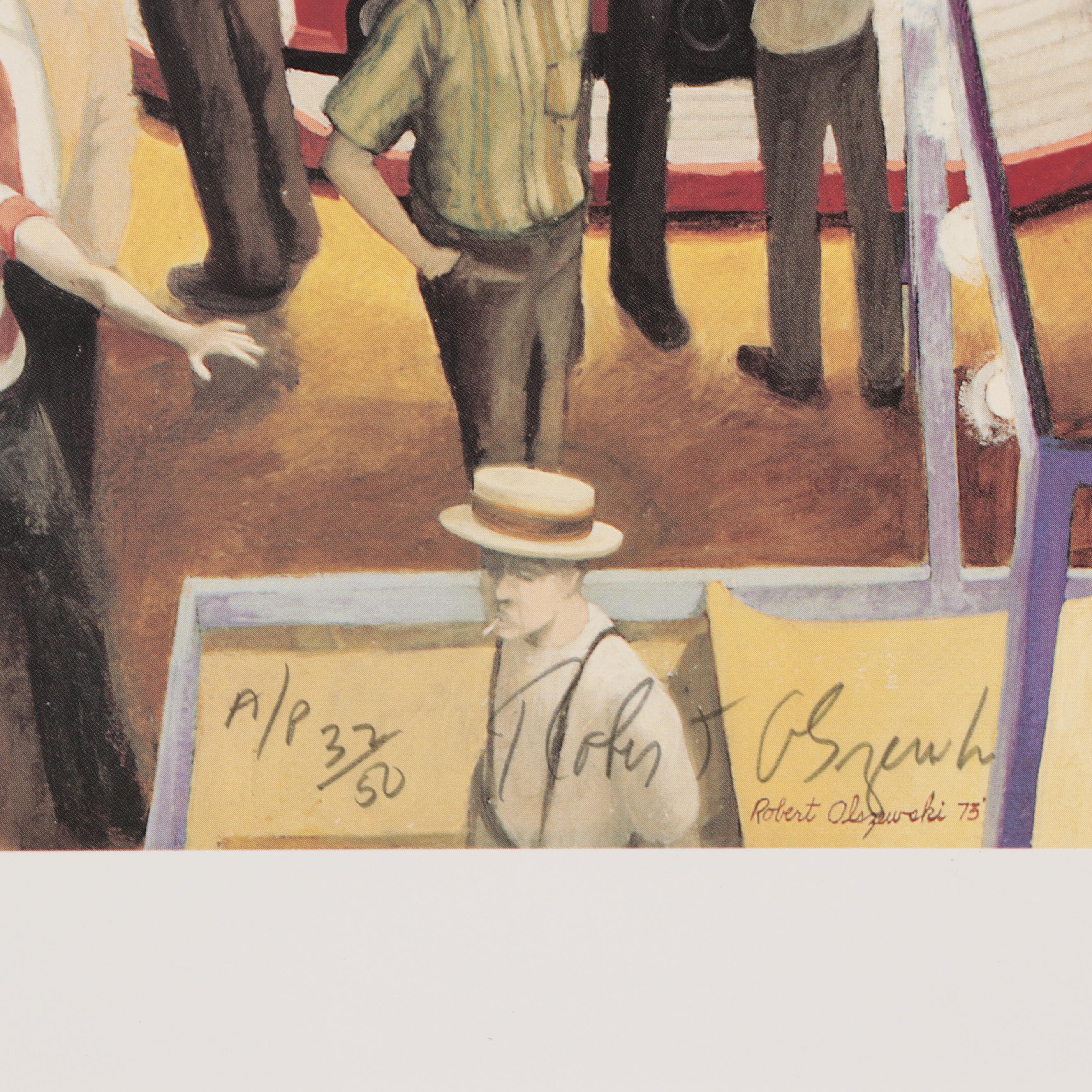 Robert W. Olszewski Offset Lithographs of Narrative Scenes, Late 20th Century