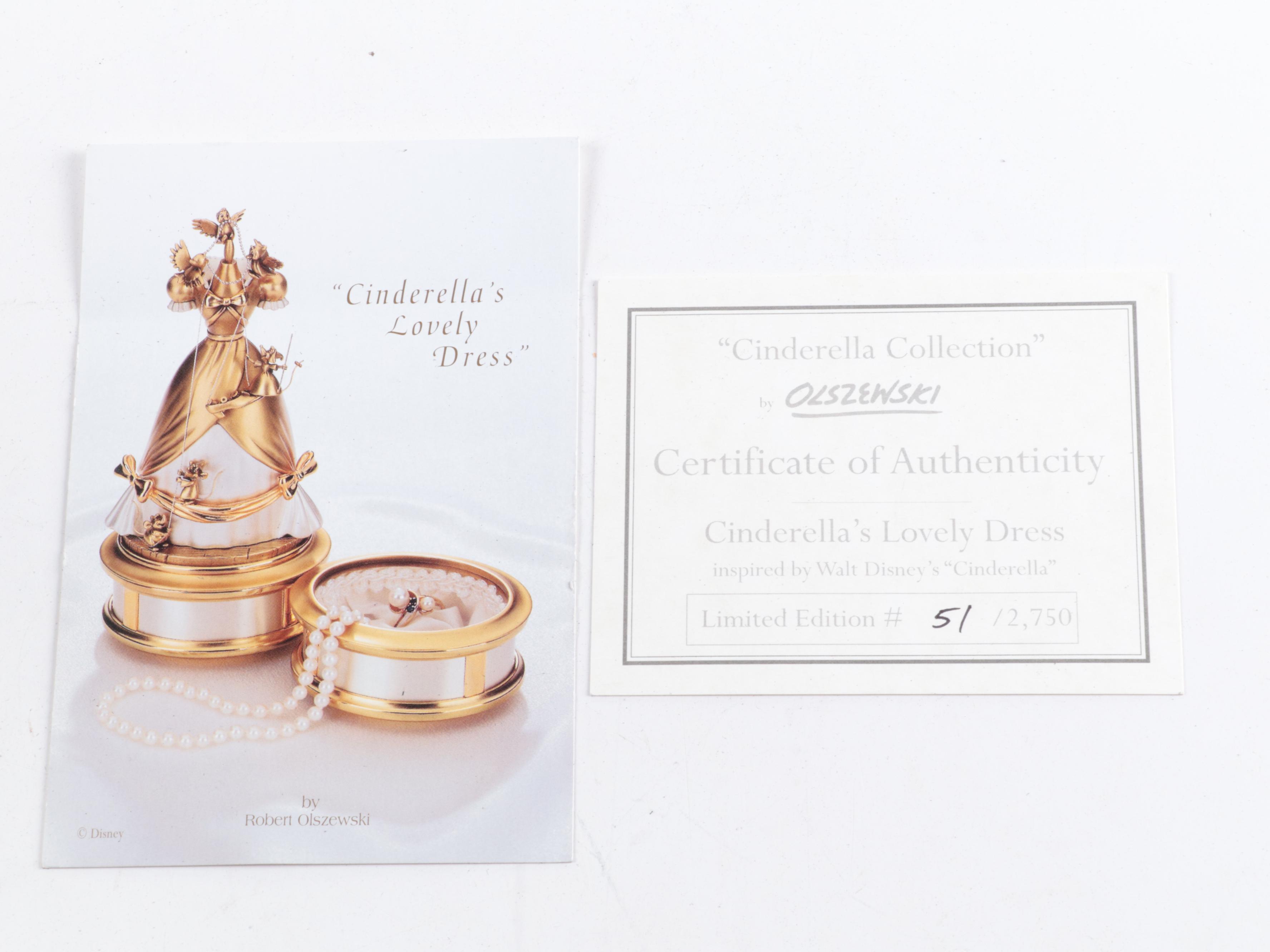 Olszewski Disney Showcase "Cinderella's Lovely Dress" Limited Edition Jewel Box