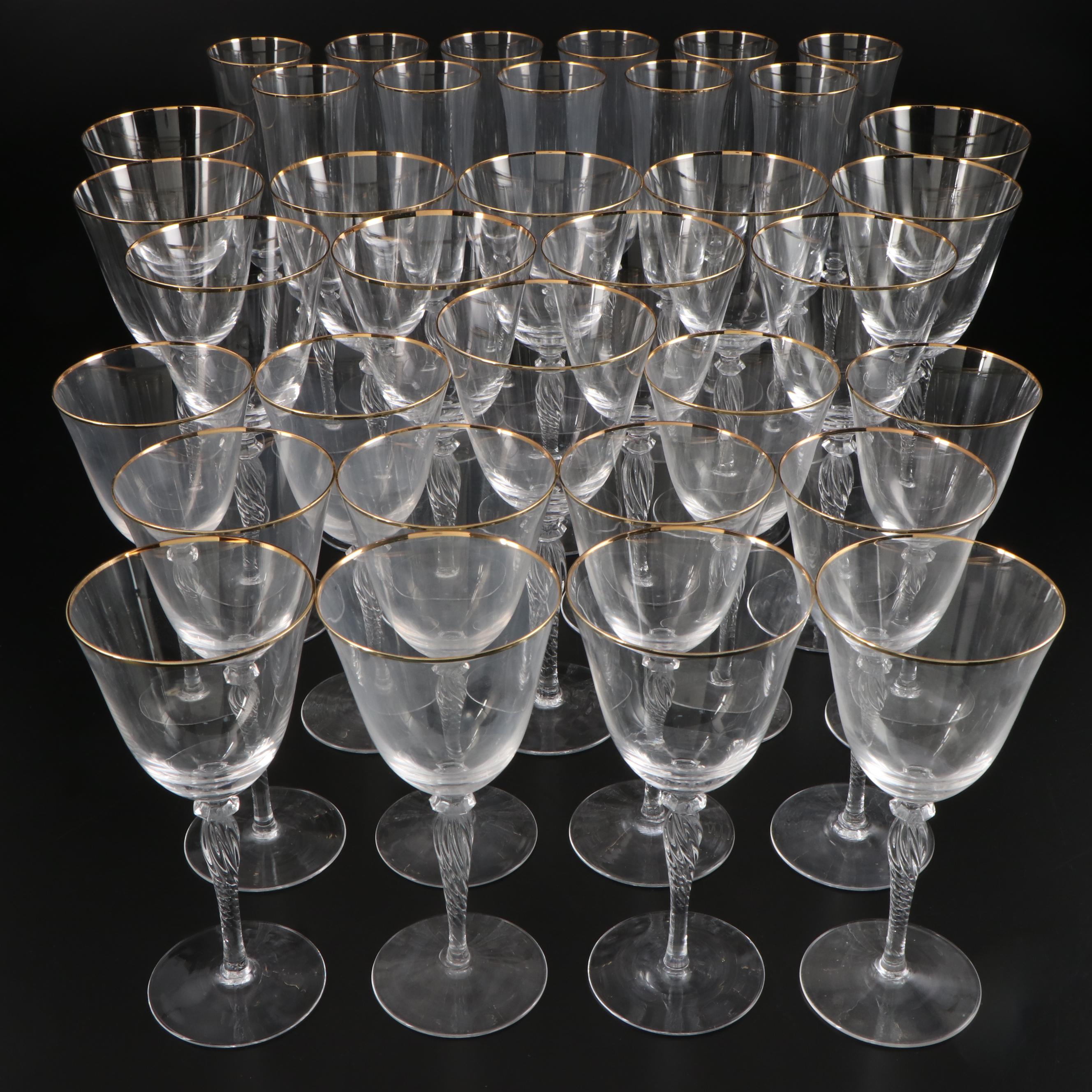 Sasaki "Renaissance Gold" Crystal Stemware, 1991–1999