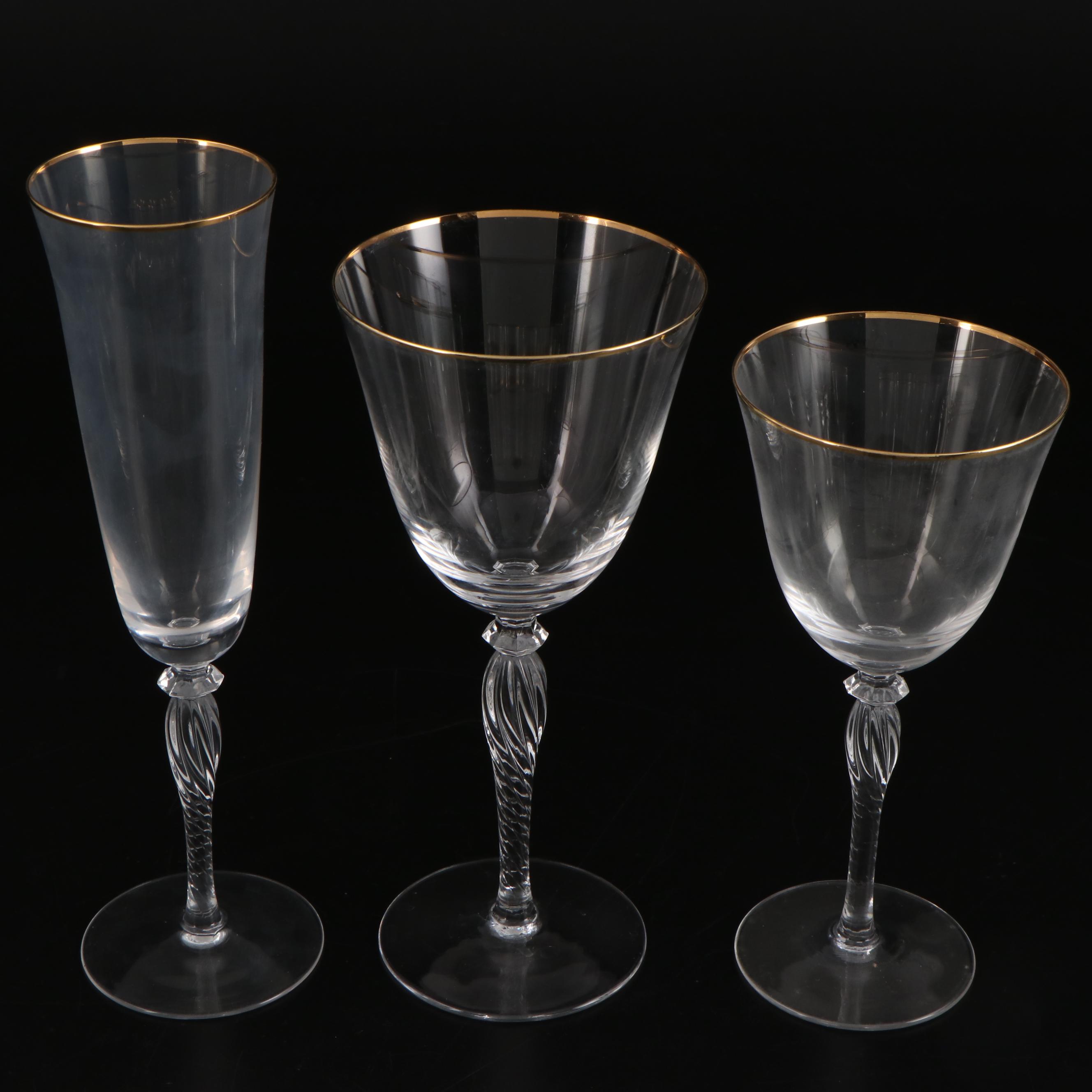 Sasaki "Renaissance Gold" Crystal Stemware, 1991–1999