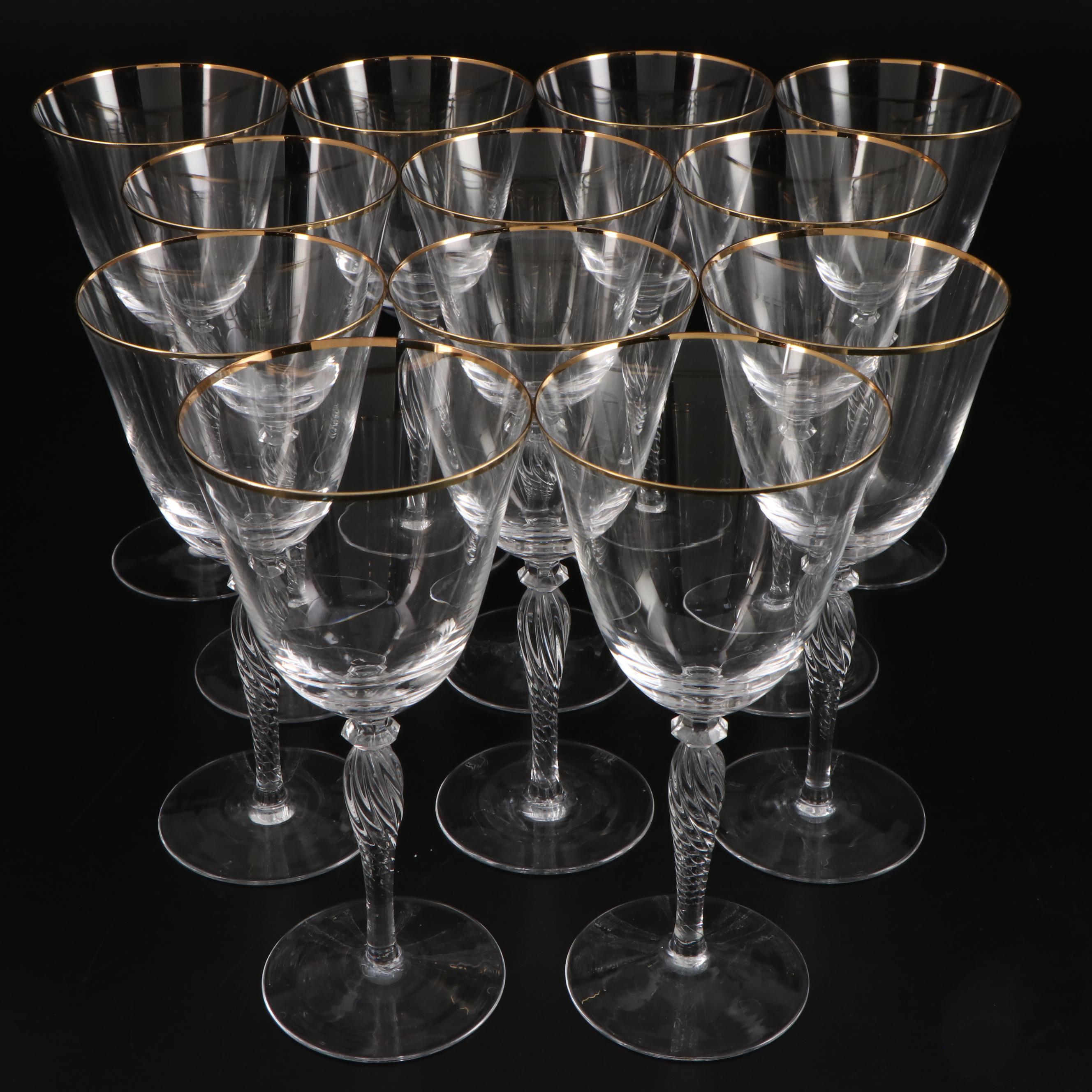 Sasaki "Renaissance Gold" Crystal Stemware, 1991–1999