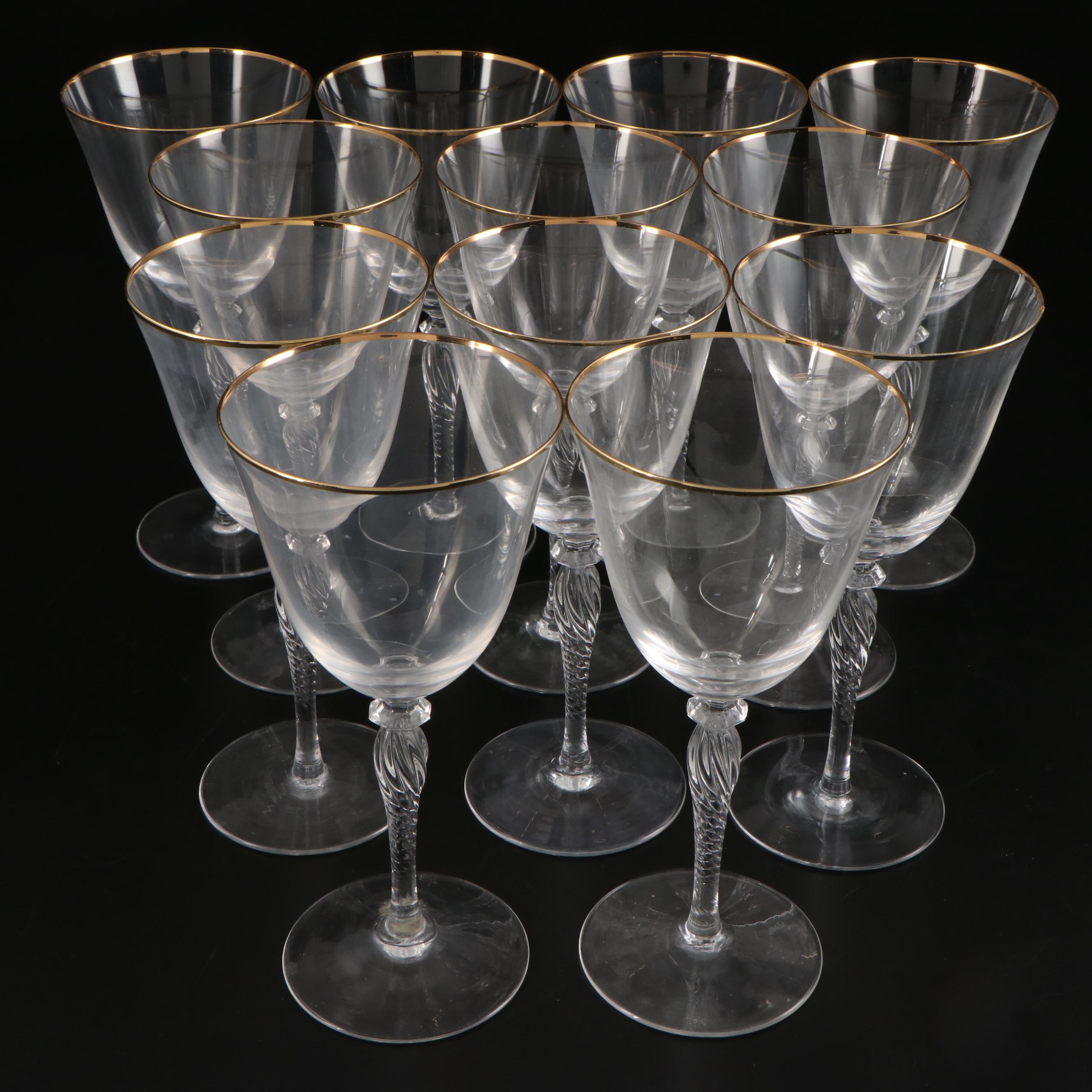 Sasaki "Renaissance Gold" Crystal Stemware, 1991–1999