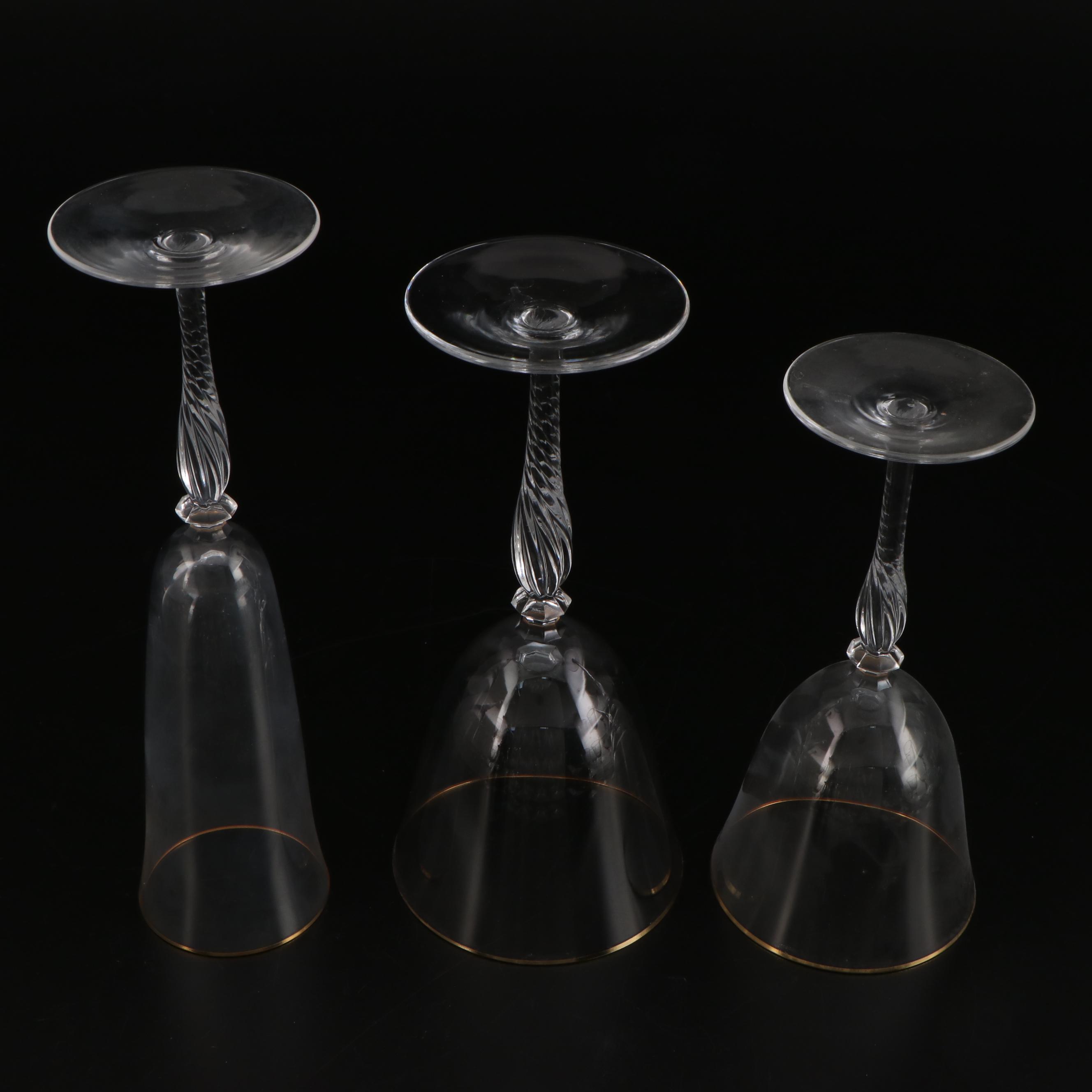 Sasaki "Renaissance Gold" Crystal Stemware, 1991–1999