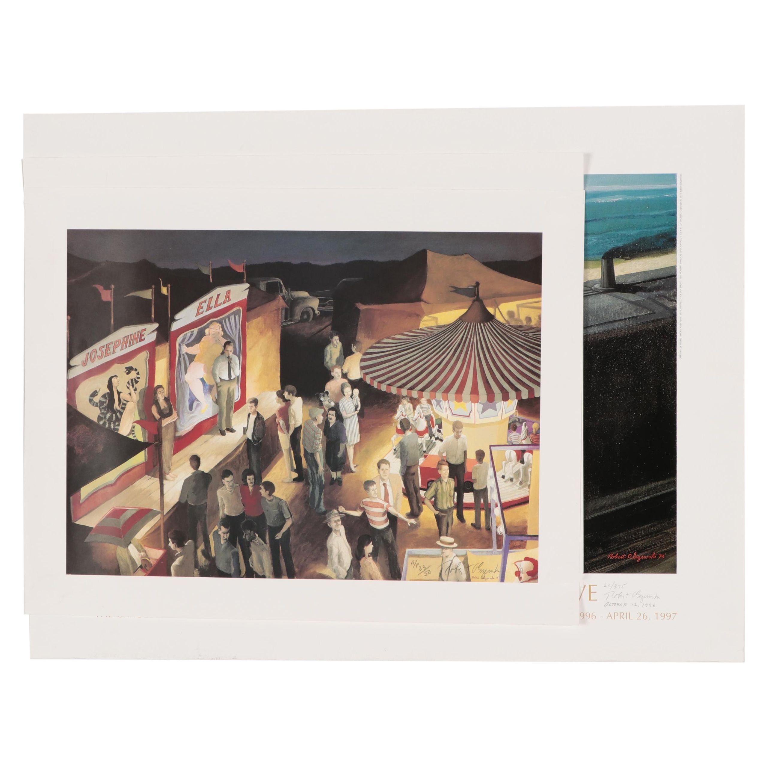 Robert W. Olszewski Offset Lithographs of Narrative Scenes, Late 20th Century