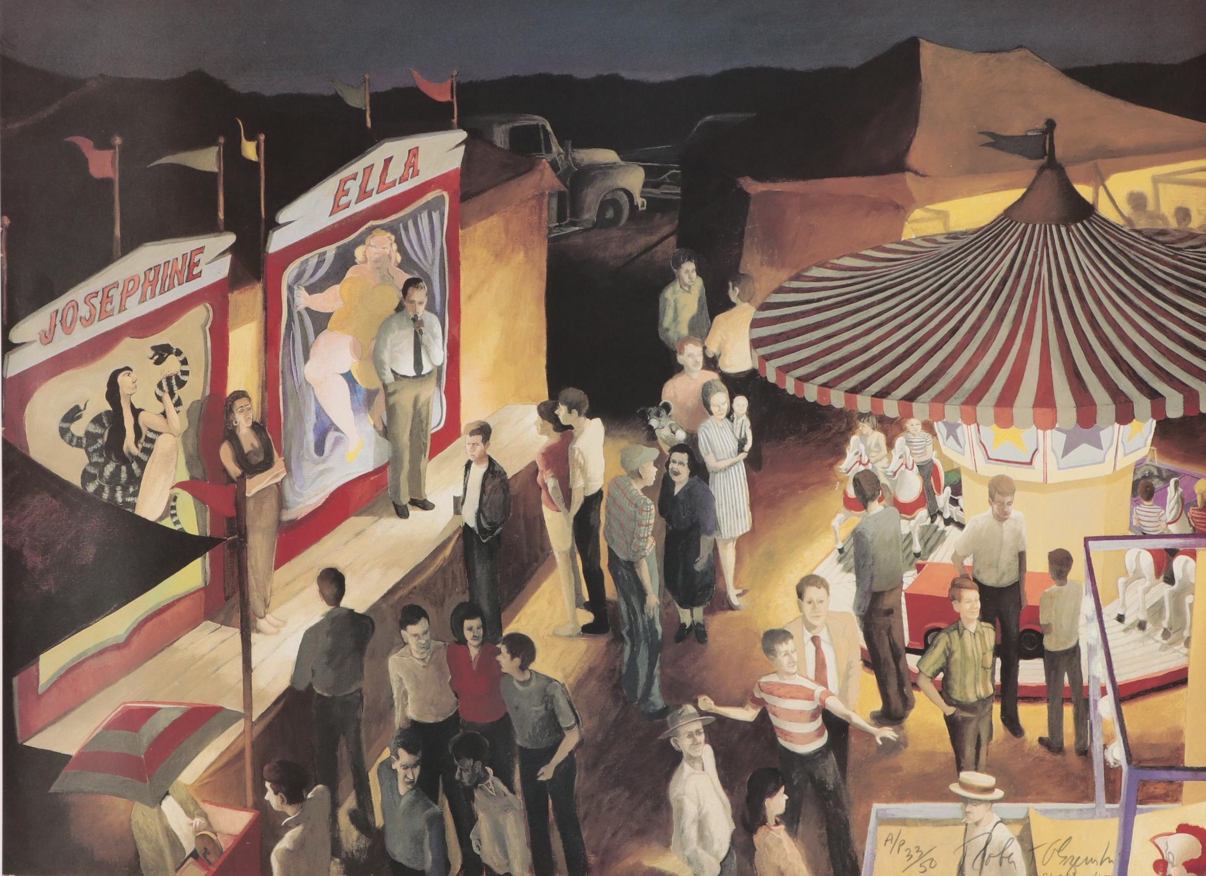 Robert W. Olszewski Offset Lithographs of Narrative Scenes, Late 20th Century