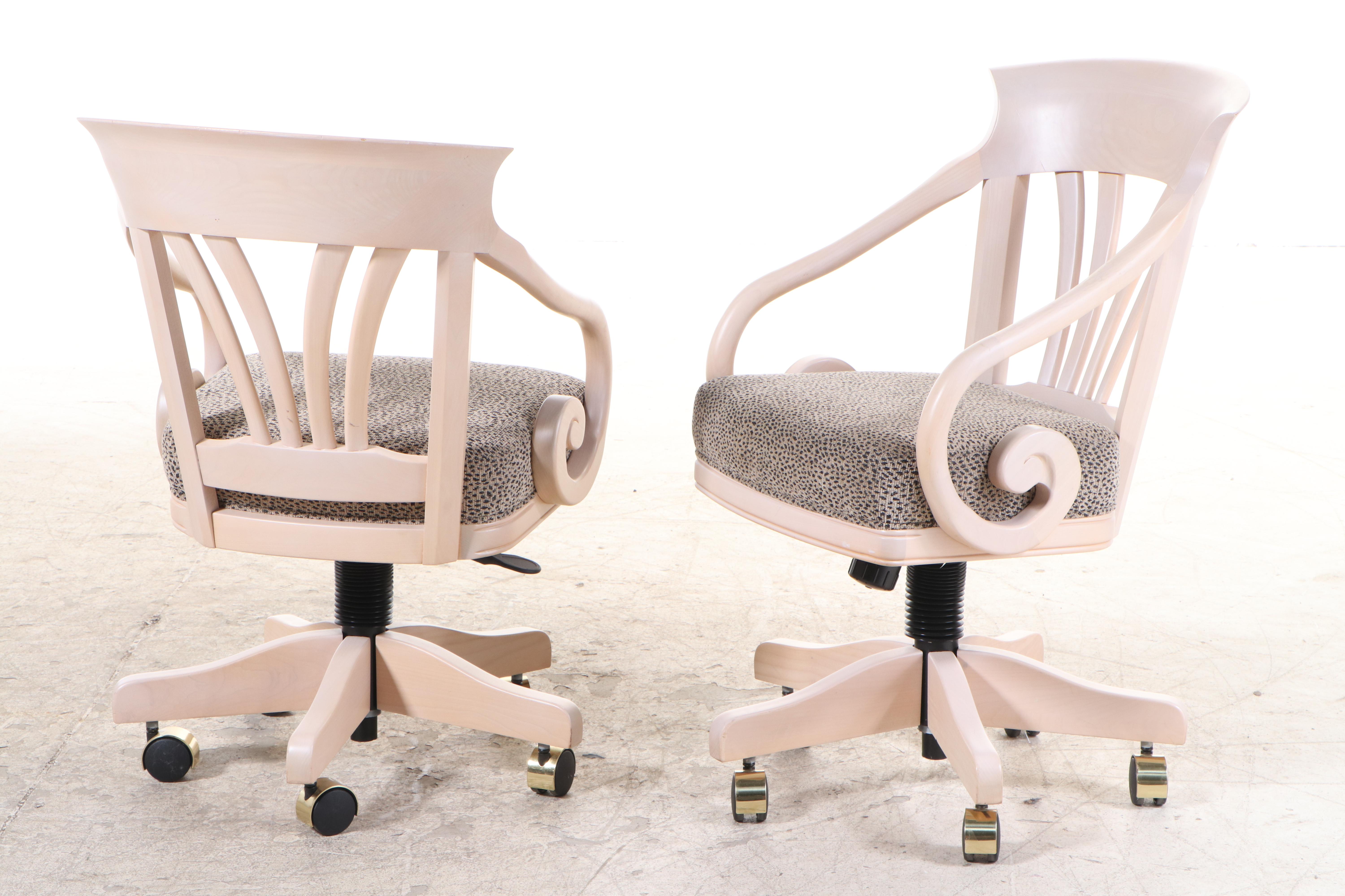 Mikhail Darafeev Beech Poker and Bumper Pool Table and Four Adjustable Chairs