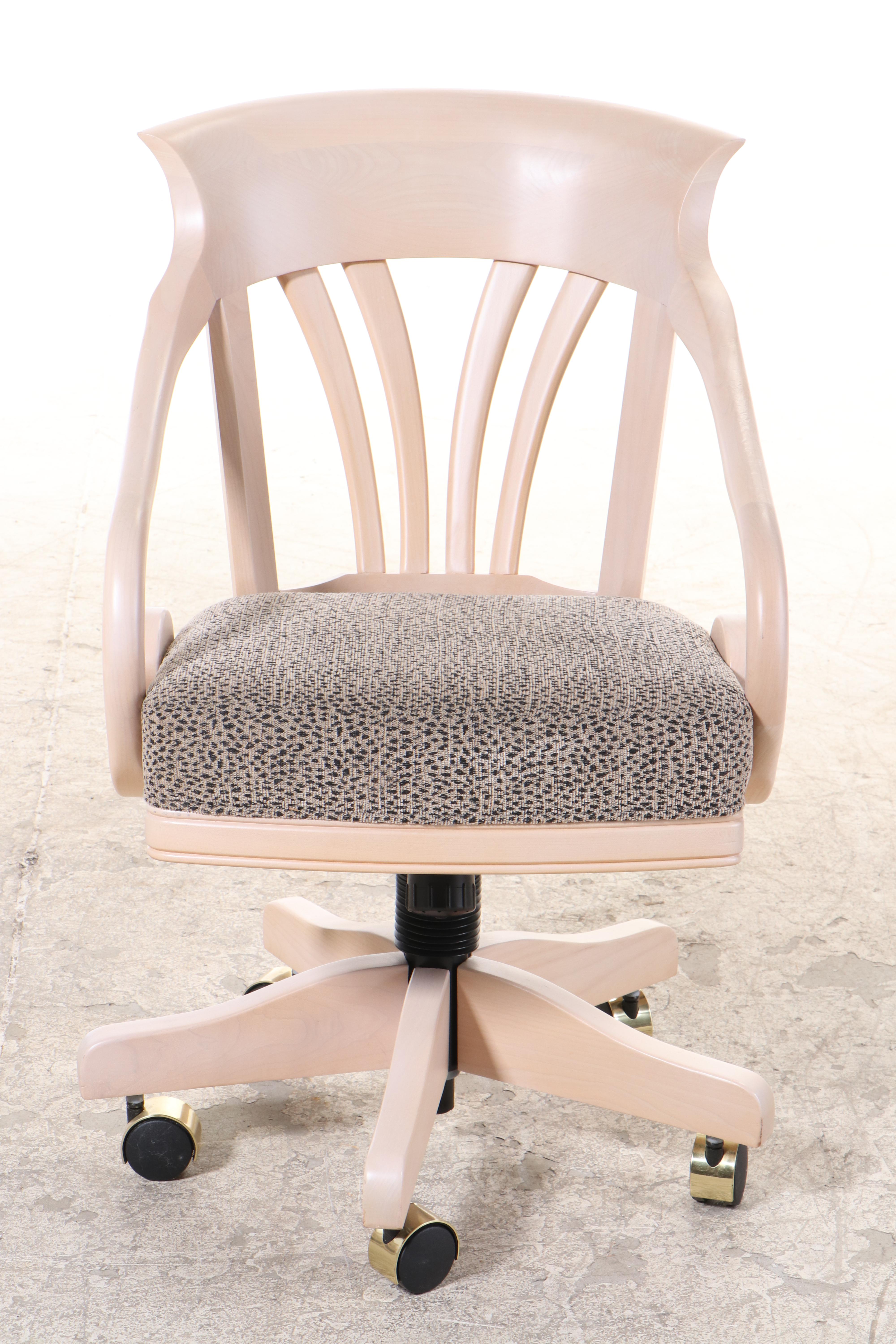 Mikhail Darafeev Beech Poker and Bumper Pool Table and Four Adjustable Chairs