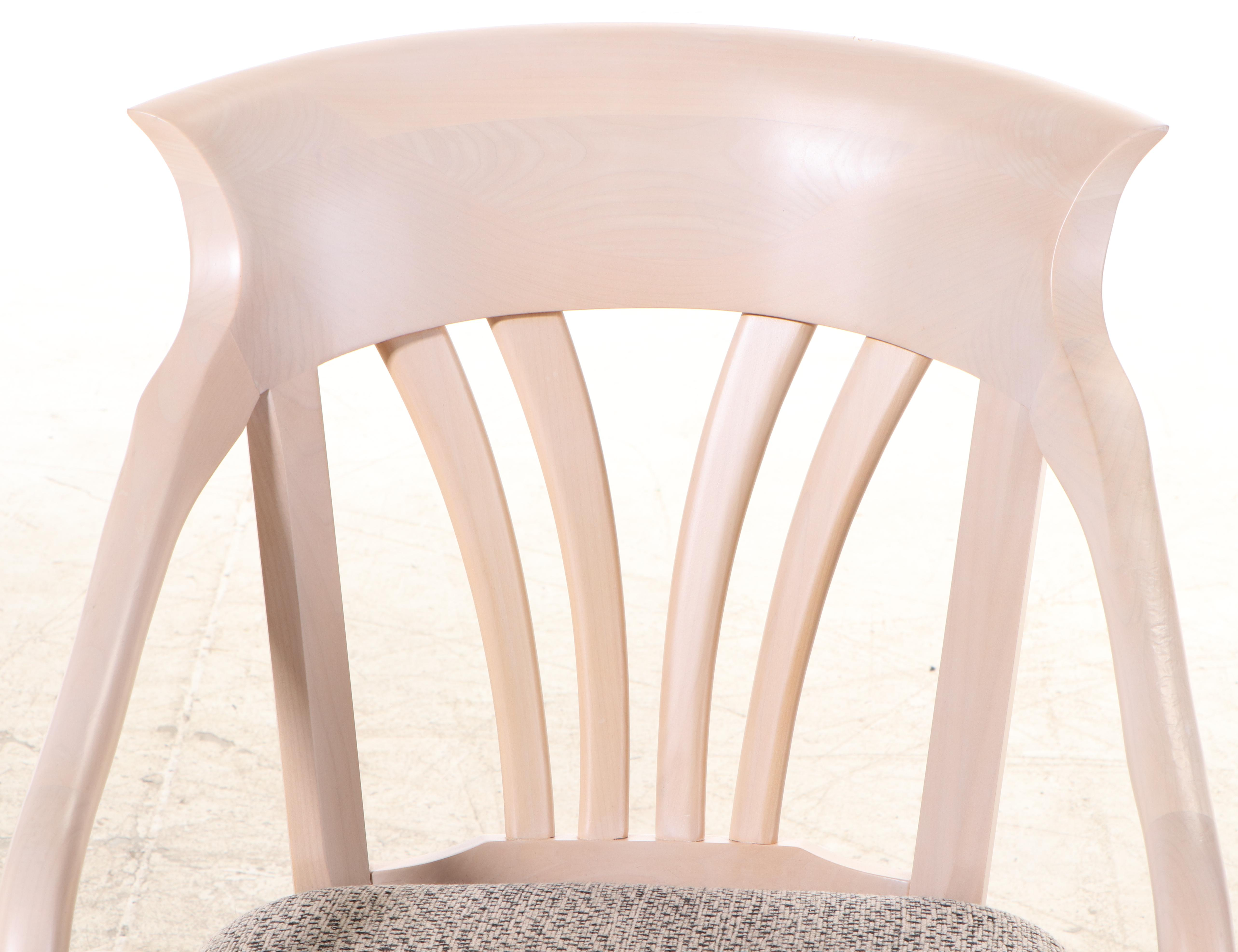 Mikhail Darafeev Beech Poker and Bumper Pool Table and Four Adjustable Chairs