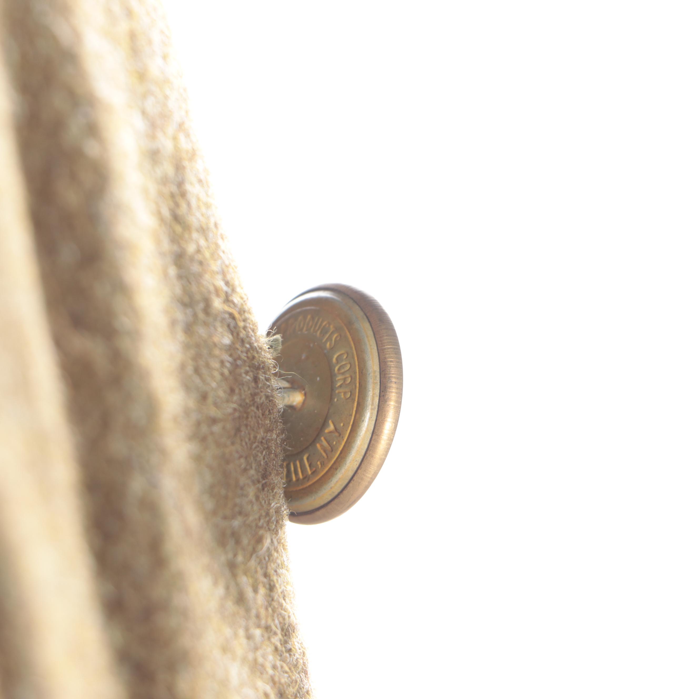 WWII Era U.S. Army Wool Eisenhower Jacket, Trench Coat, Garrison Cap, and Boots