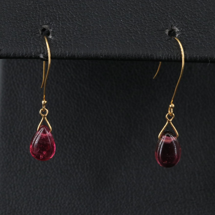 14K Tourmaline Drop Earrings