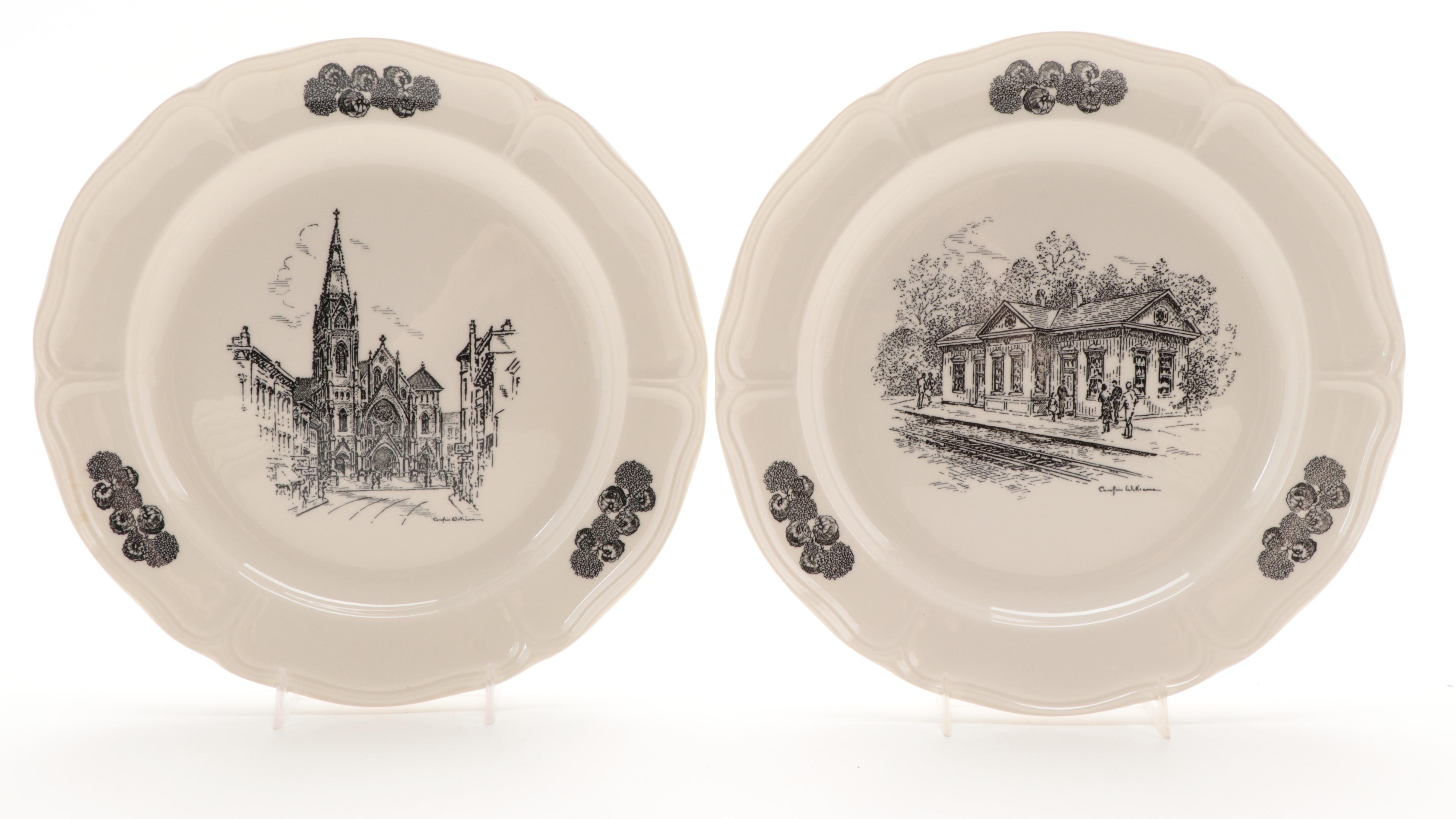 Caroline Williams for Wedgwood of Etruria Cincinnati Landmarks Collector Plates