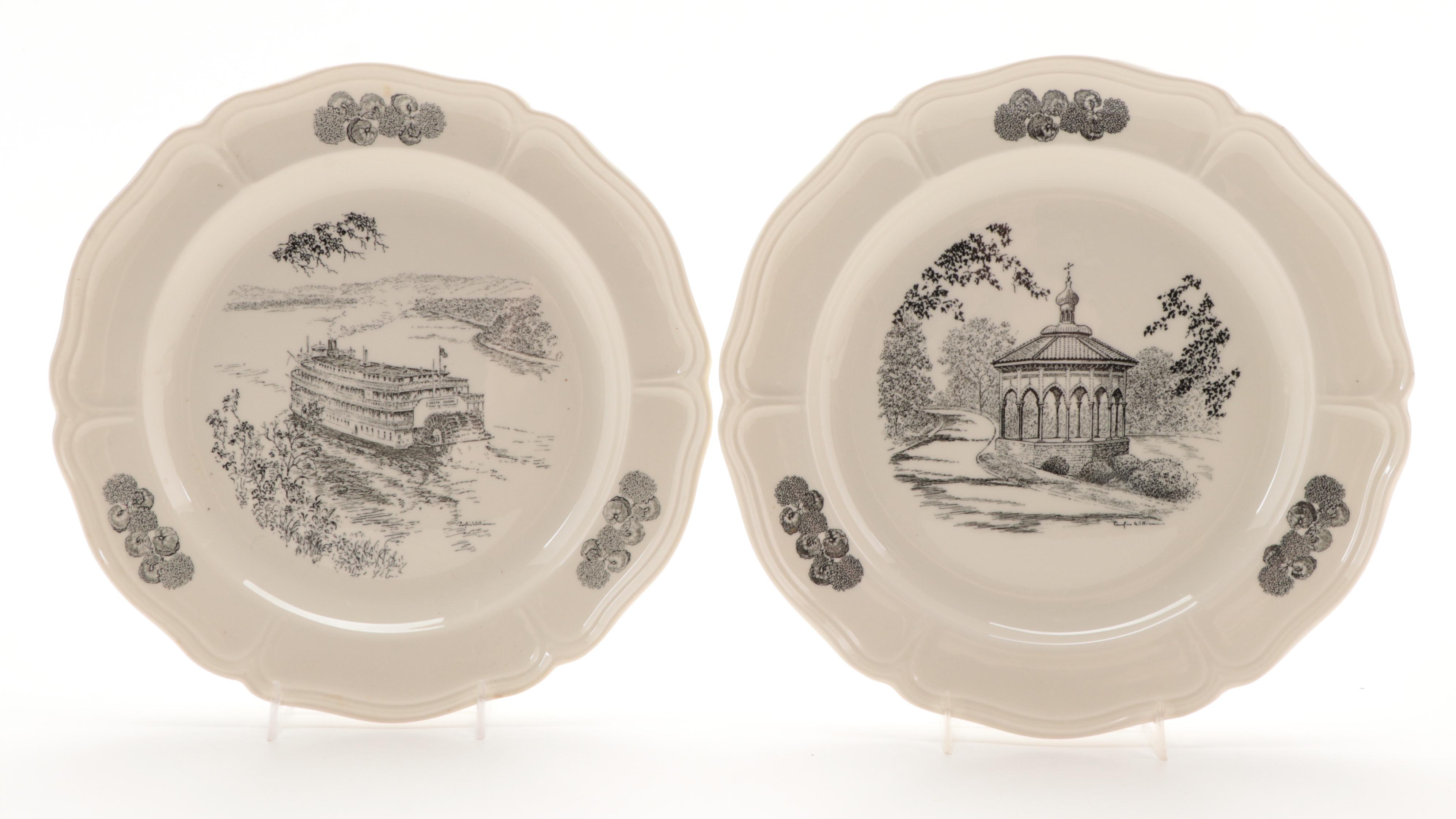 Caroline Williams for Wedgwood of Etruria Cincinnati Landmarks Collector Plates