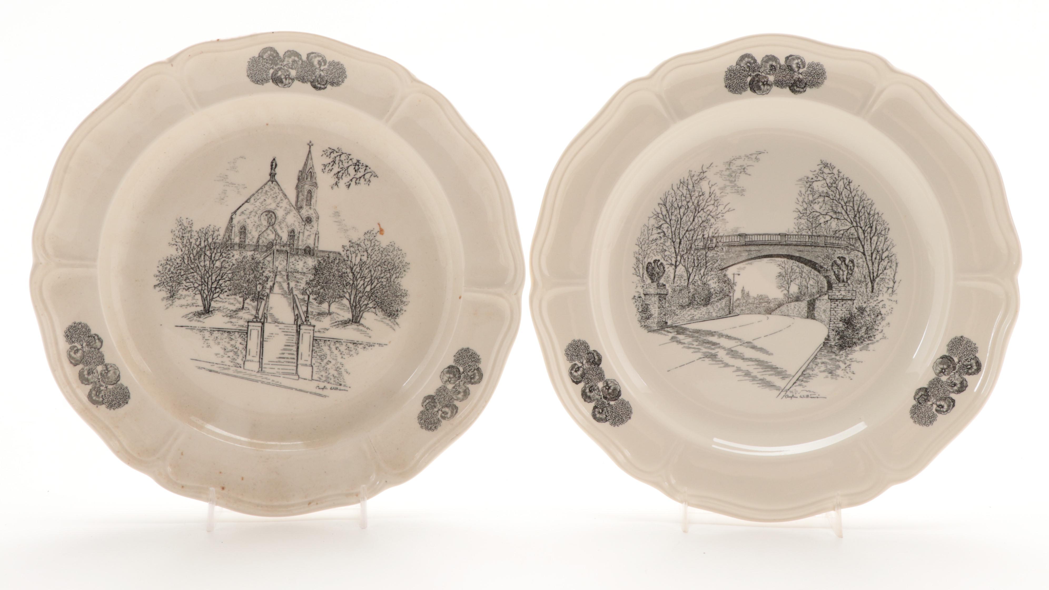 Caroline Williams for Wedgwood of Etruria Cincinnati Landmarks Collector Plates