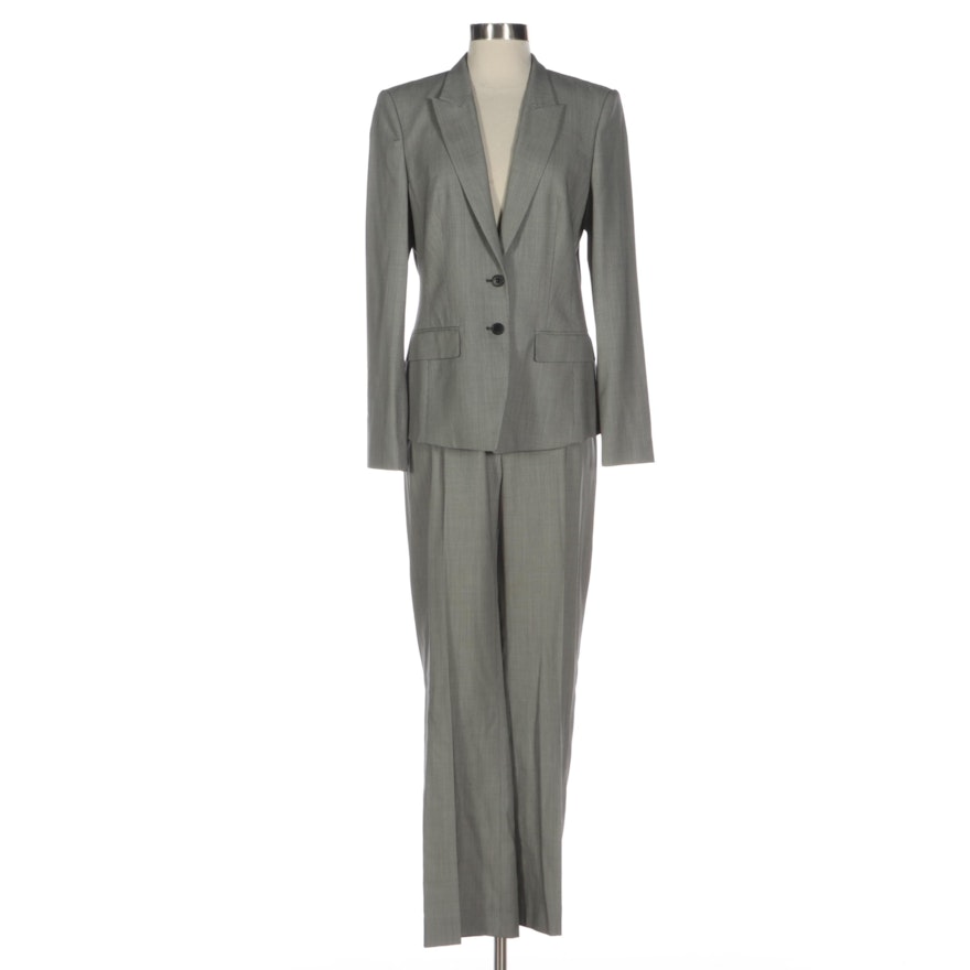 BOSS Hugo Boss Two-Button Wool Blend Pantsuit