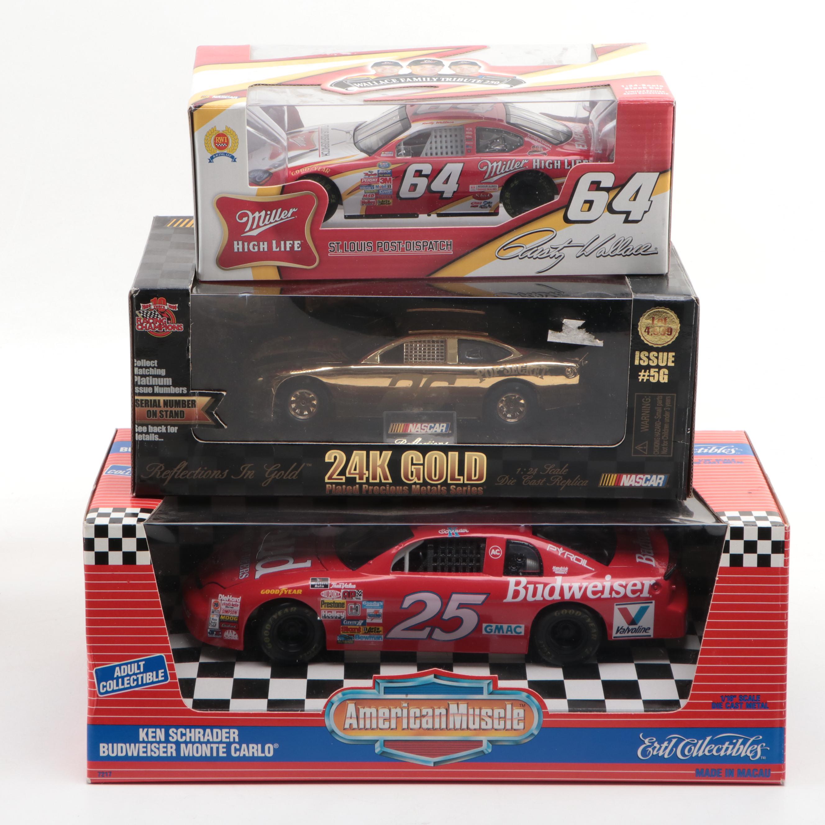Revell "Chevrolet Monte Carlo" and Other Diecast Model Race Cars