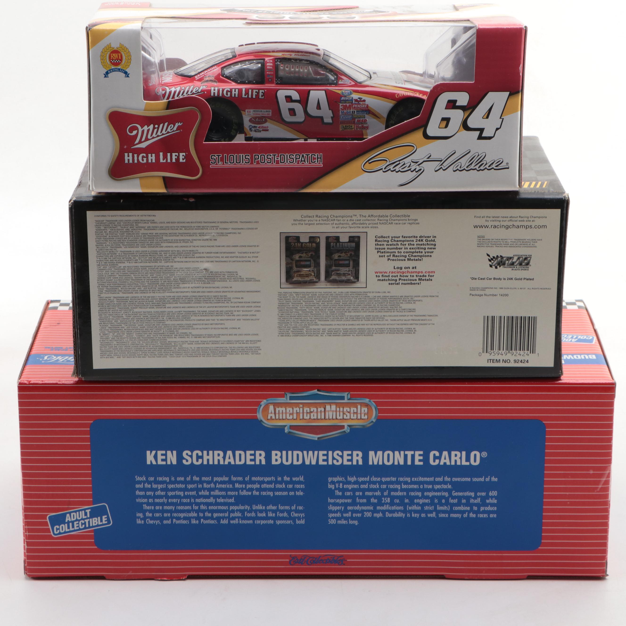 Revell "Chevrolet Monte Carlo" and Other Diecast Model Race Cars