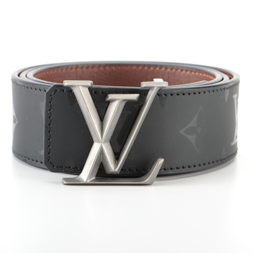 Louis Vuitton LV Pyramide Reversible Belt in Monogram Illusion and Leather