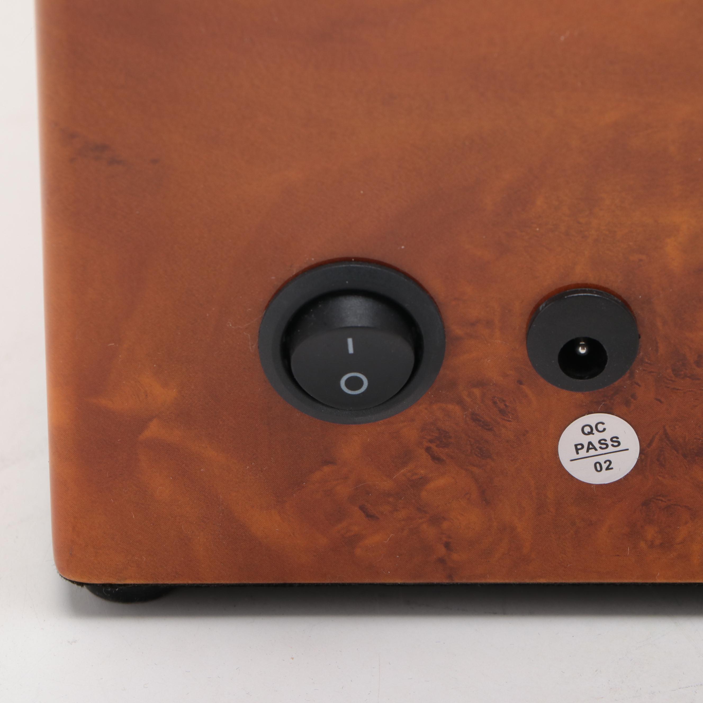 Steinhausen Dual Watch Winder and Case with Burl Wood Finish