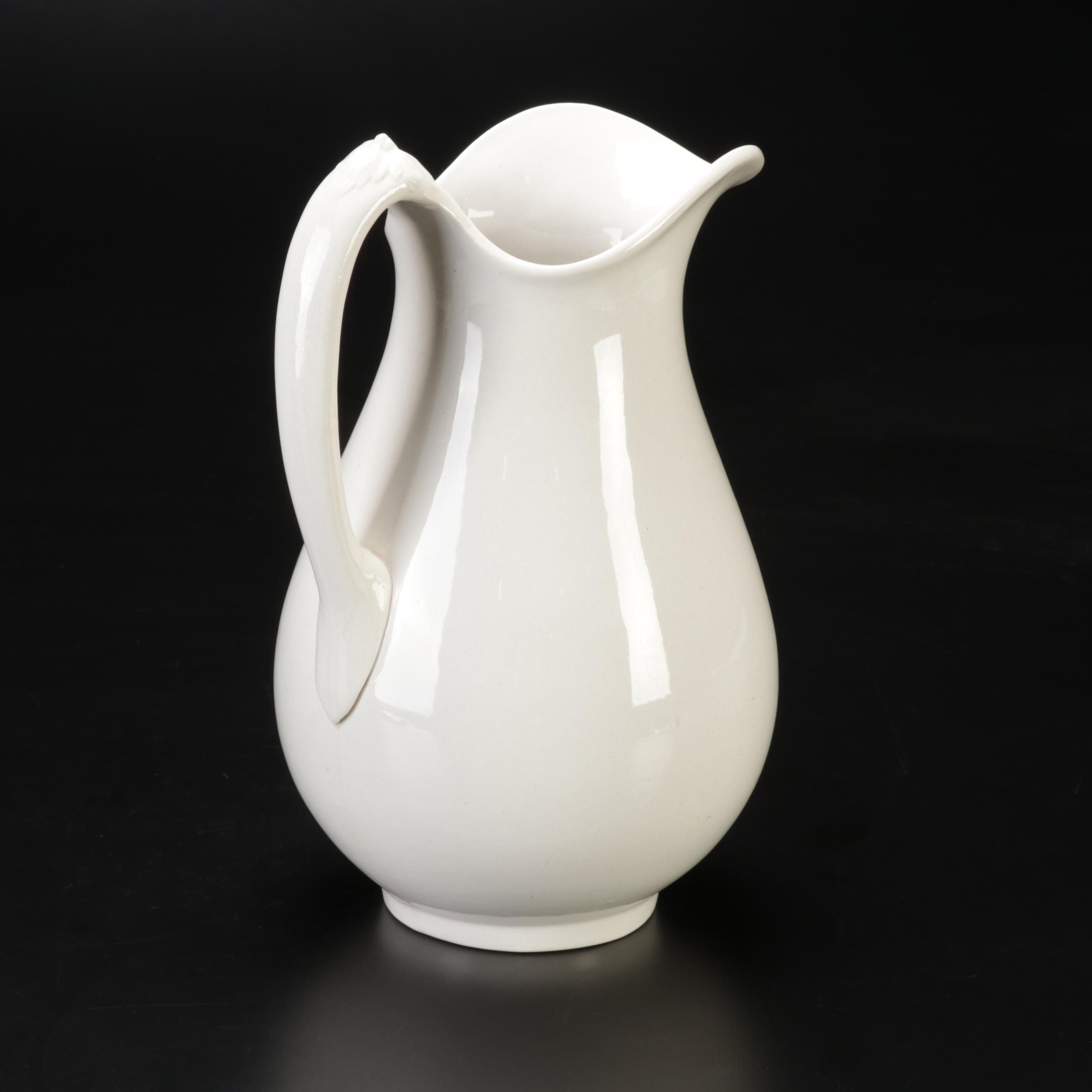 Homer Laughlin Ironstone Wash Basin and Pitcher, Early 20th Century