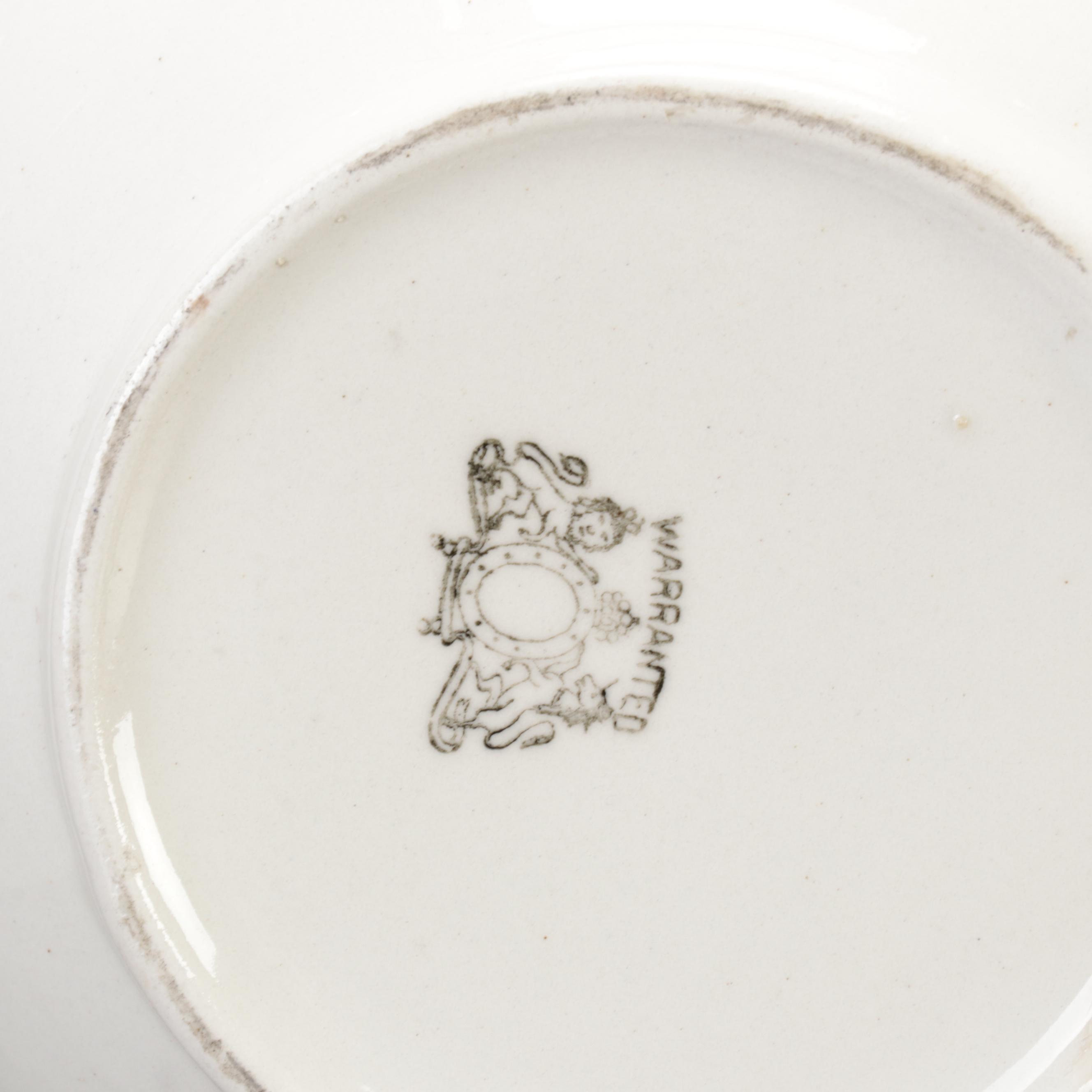 Homer Laughlin Ironstone Wash Basin and Pitcher, Early 20th Century