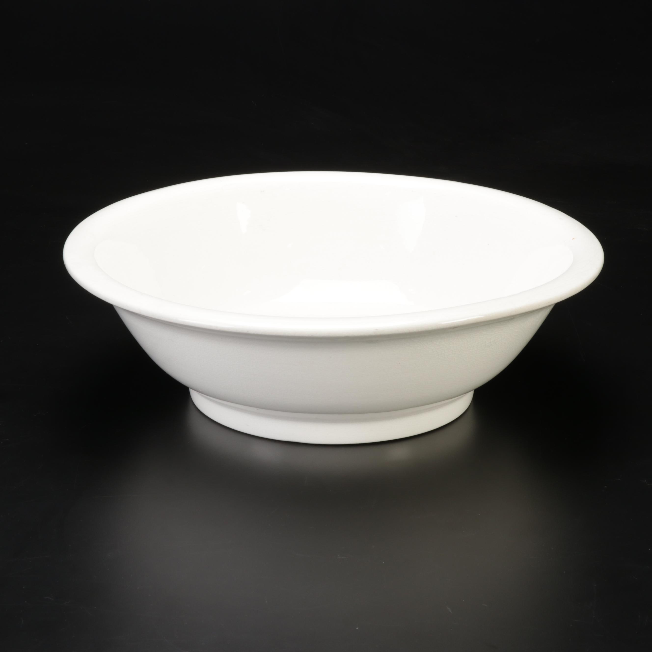 Homer Laughlin Ironstone Wash Basin and Pitcher, Early 20th Century