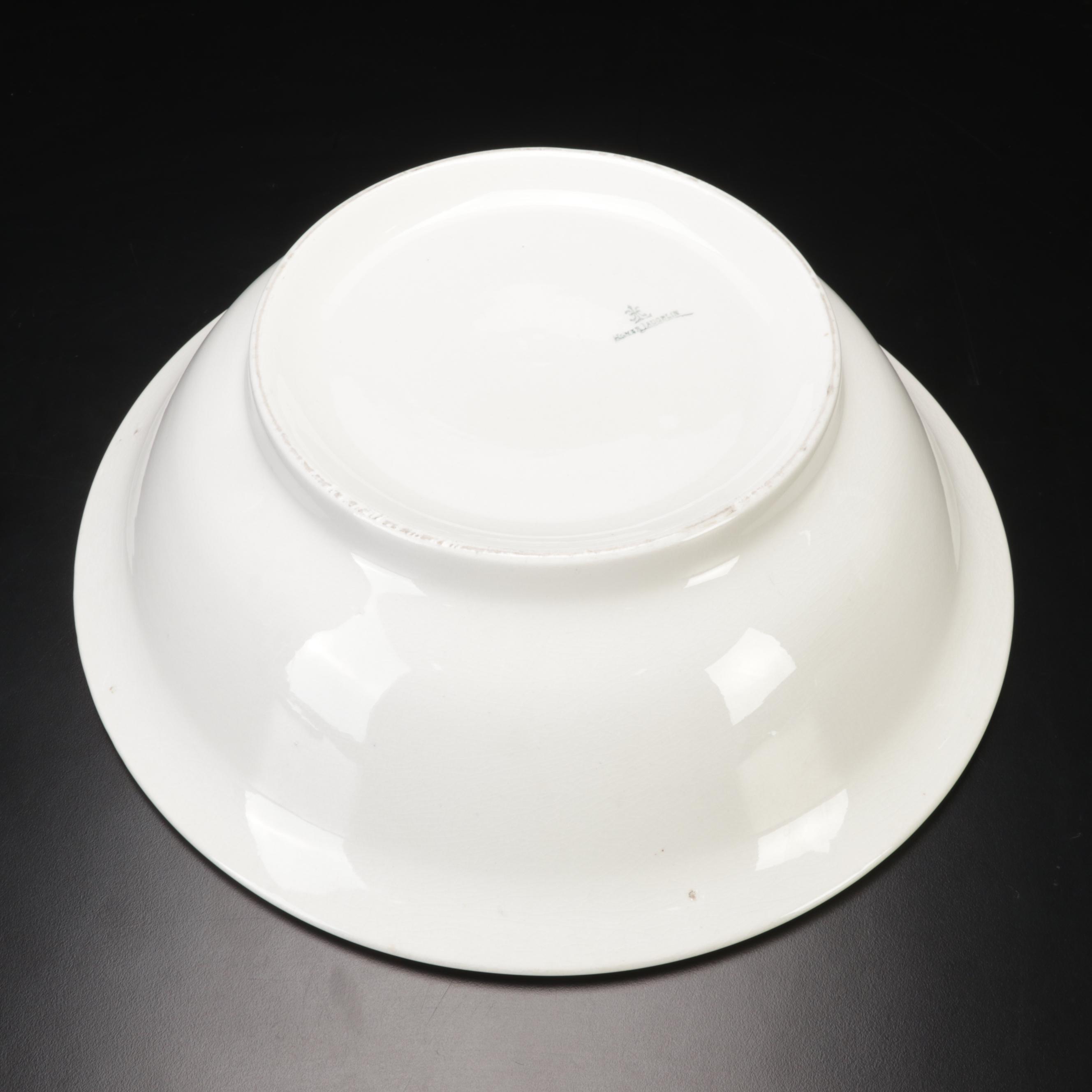 Homer Laughlin Ironstone Wash Basin and Pitcher, Early 20th Century