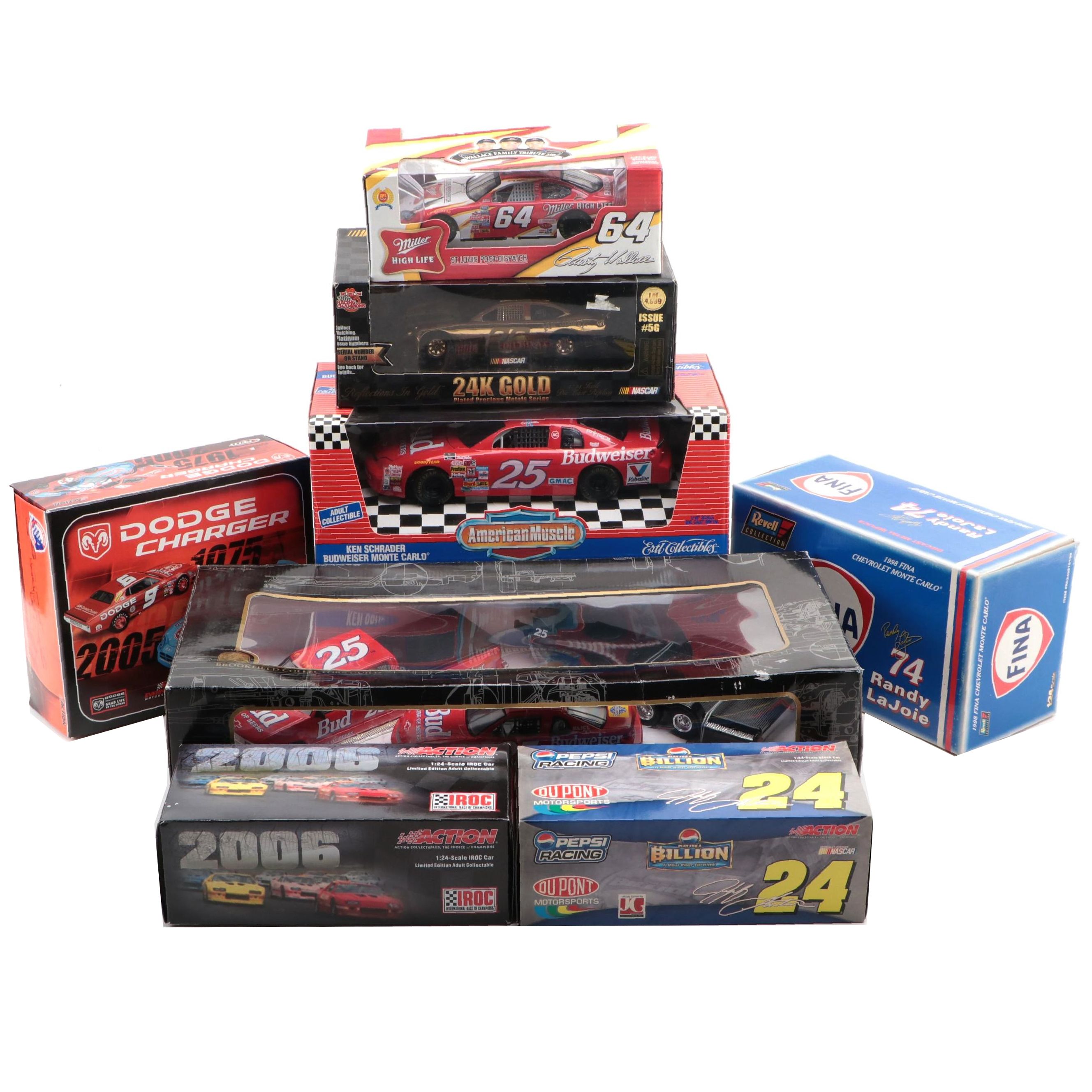 Revell "Chevrolet Monte Carlo" and Other Diecast Model Race Cars