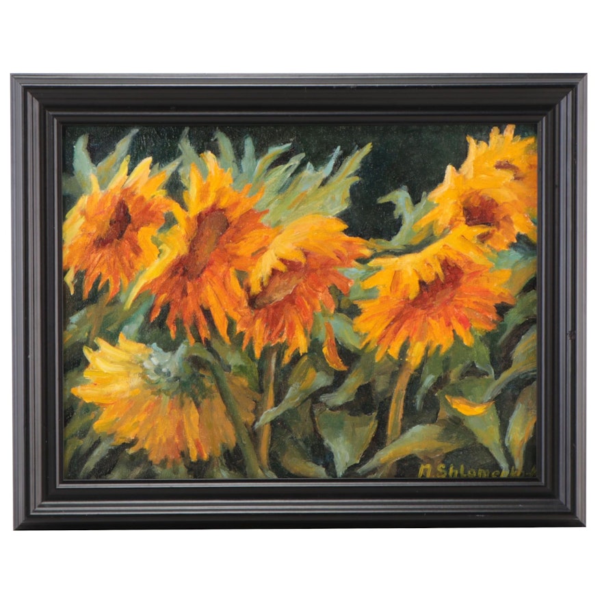 Nataliya Shlomenko Oil Painting "Sunflowers"
