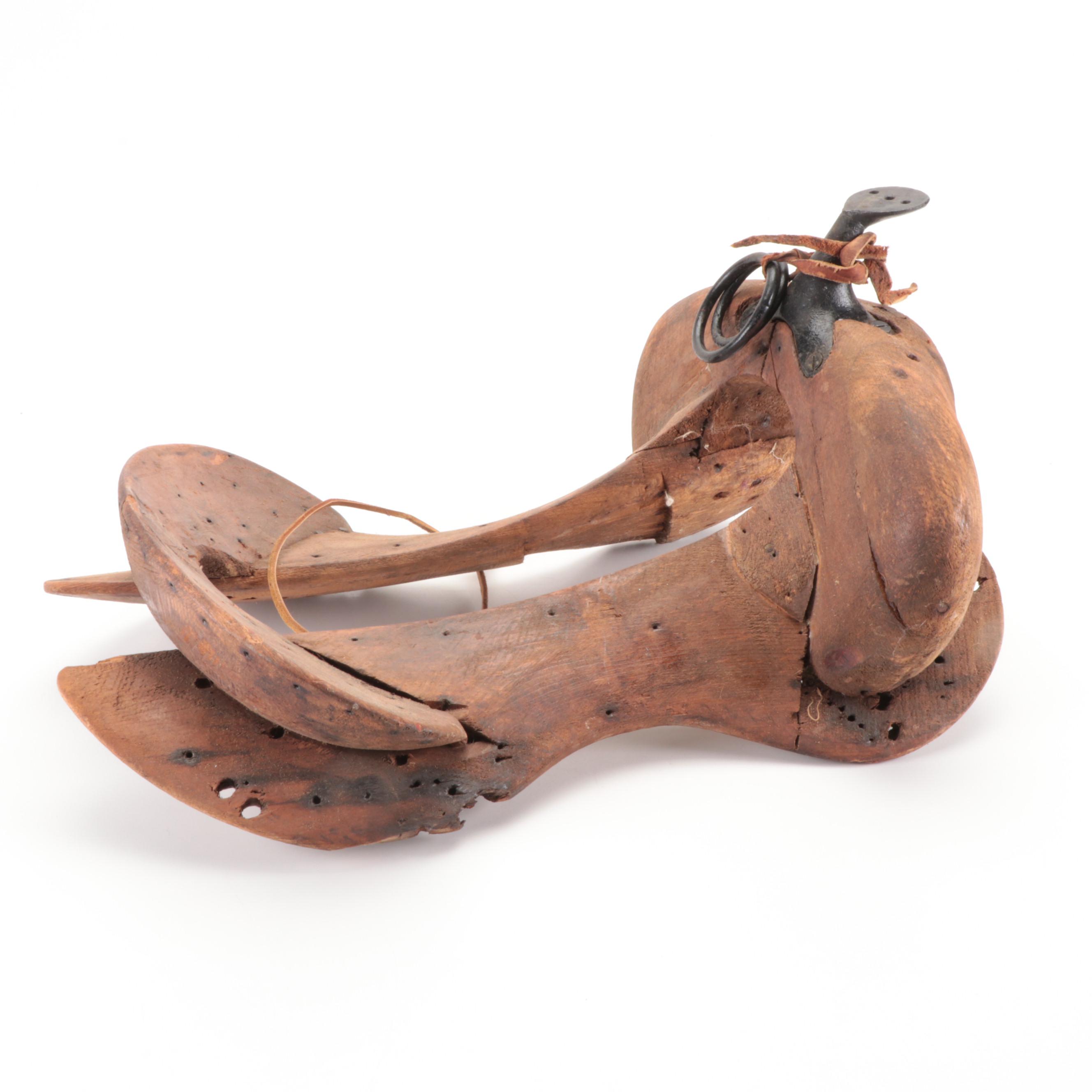 Wood Saddle Tree, Antique