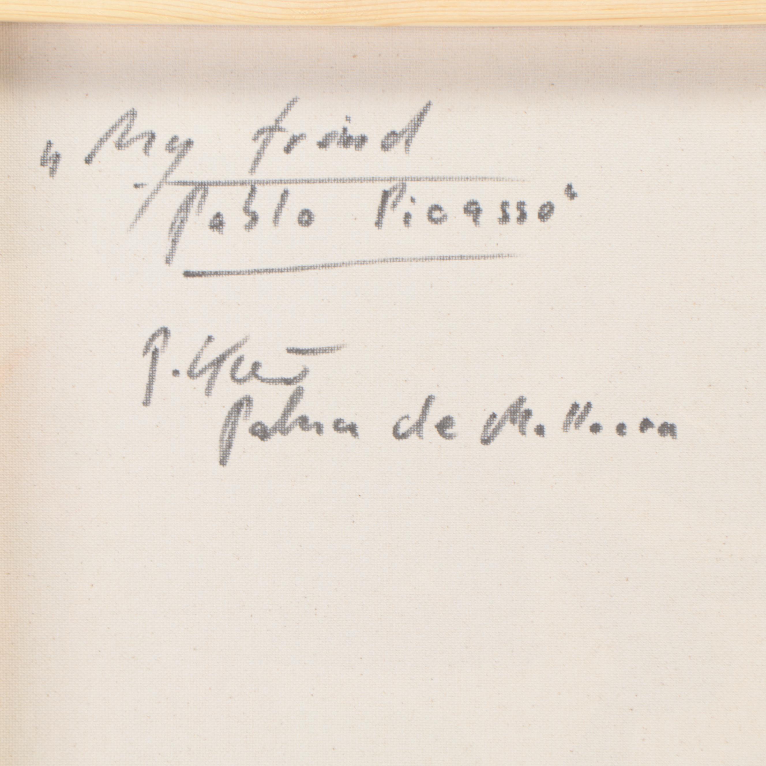 Peter Keil Abstract Portrait Acrylic Painting "My Friend Pablo Picasso"