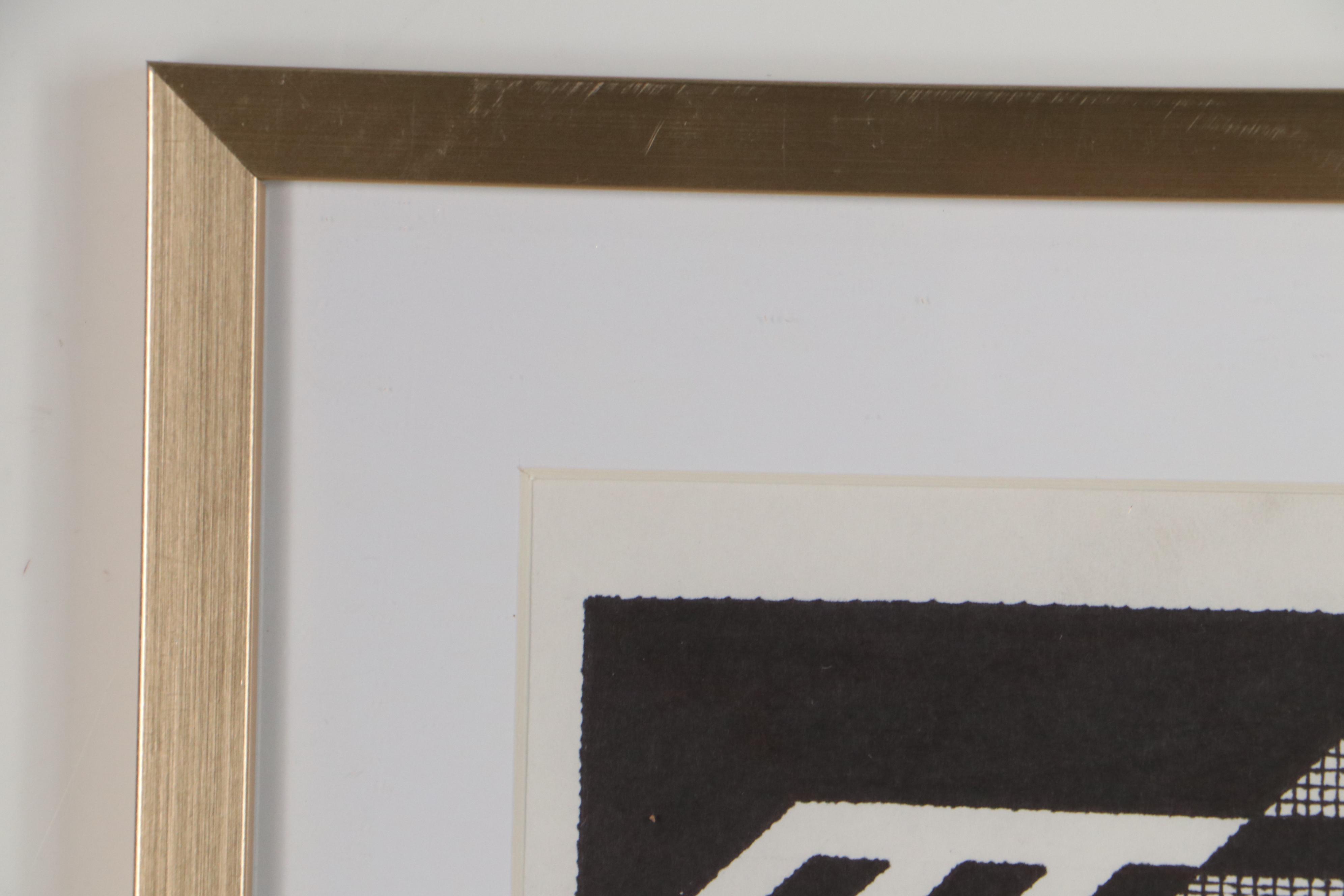 Jerry Kellems Abstract Ink Drawing, 2003