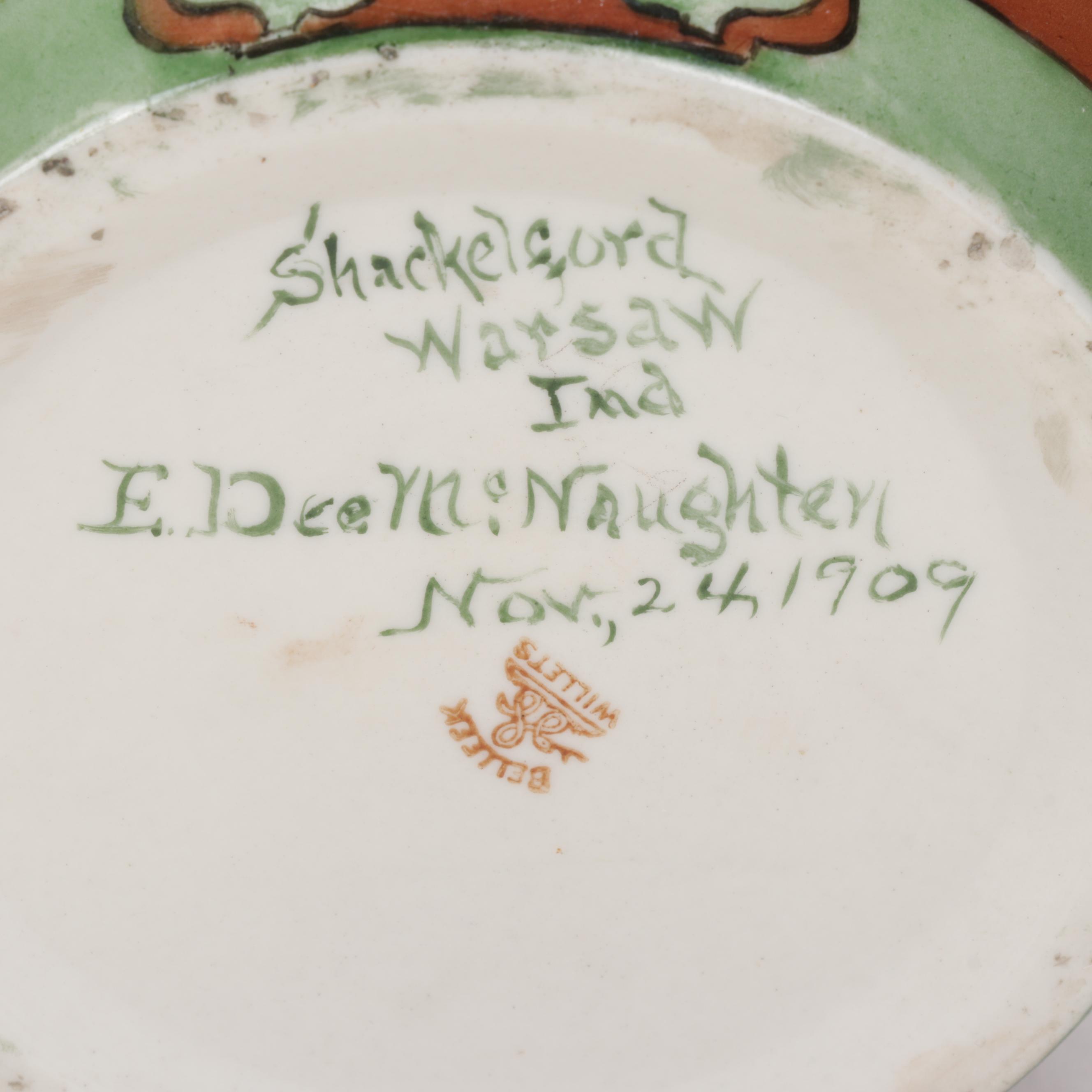 Willets Belleek Art Nouveau Porcelain Vase, 1909