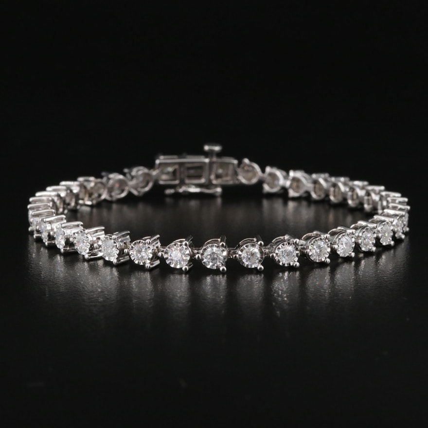 14K 2.88 CTW Diamond Line Bracelet