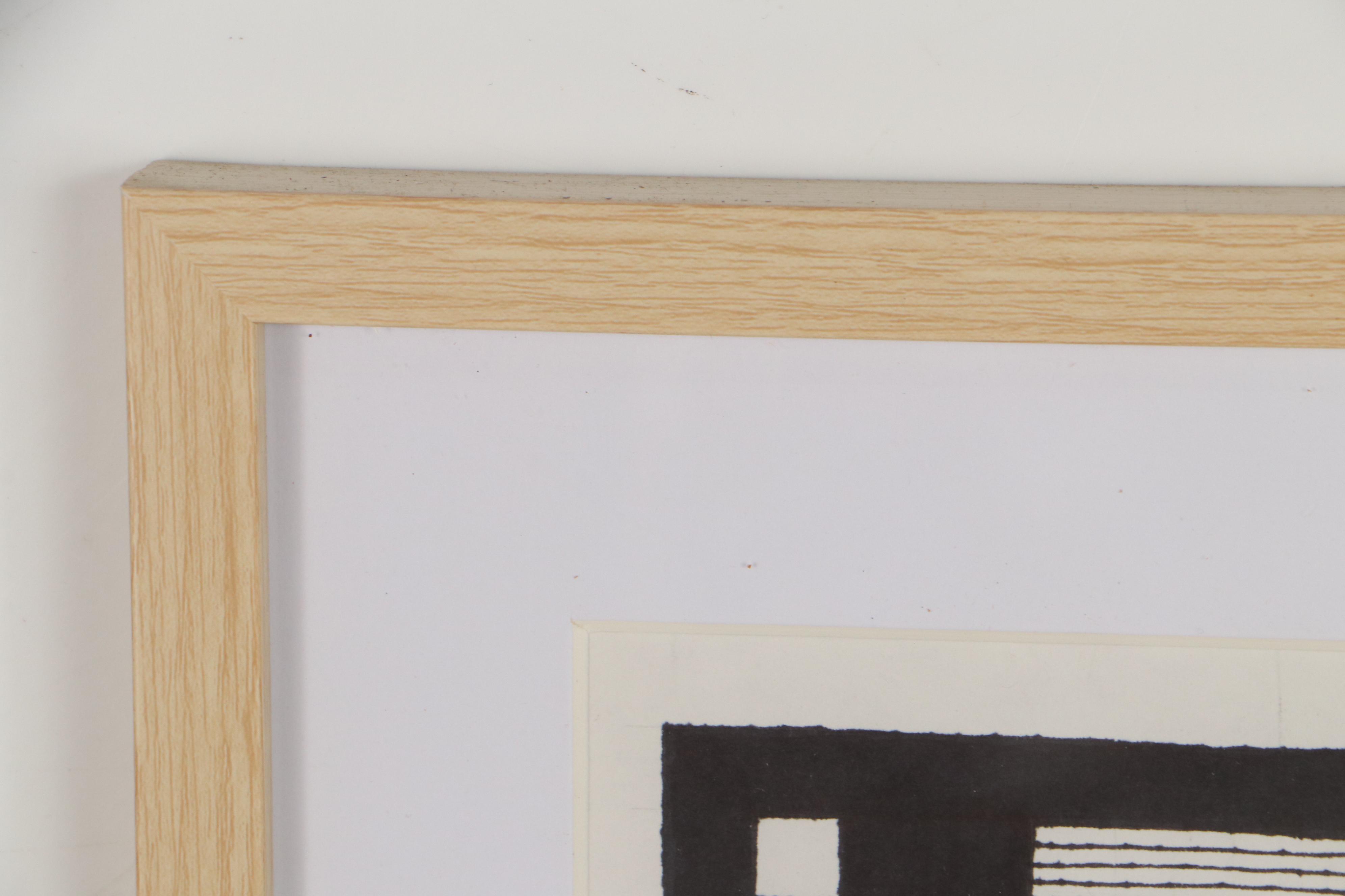 Jerry Kellems Abstract Surreal Ink Drawing, 2009