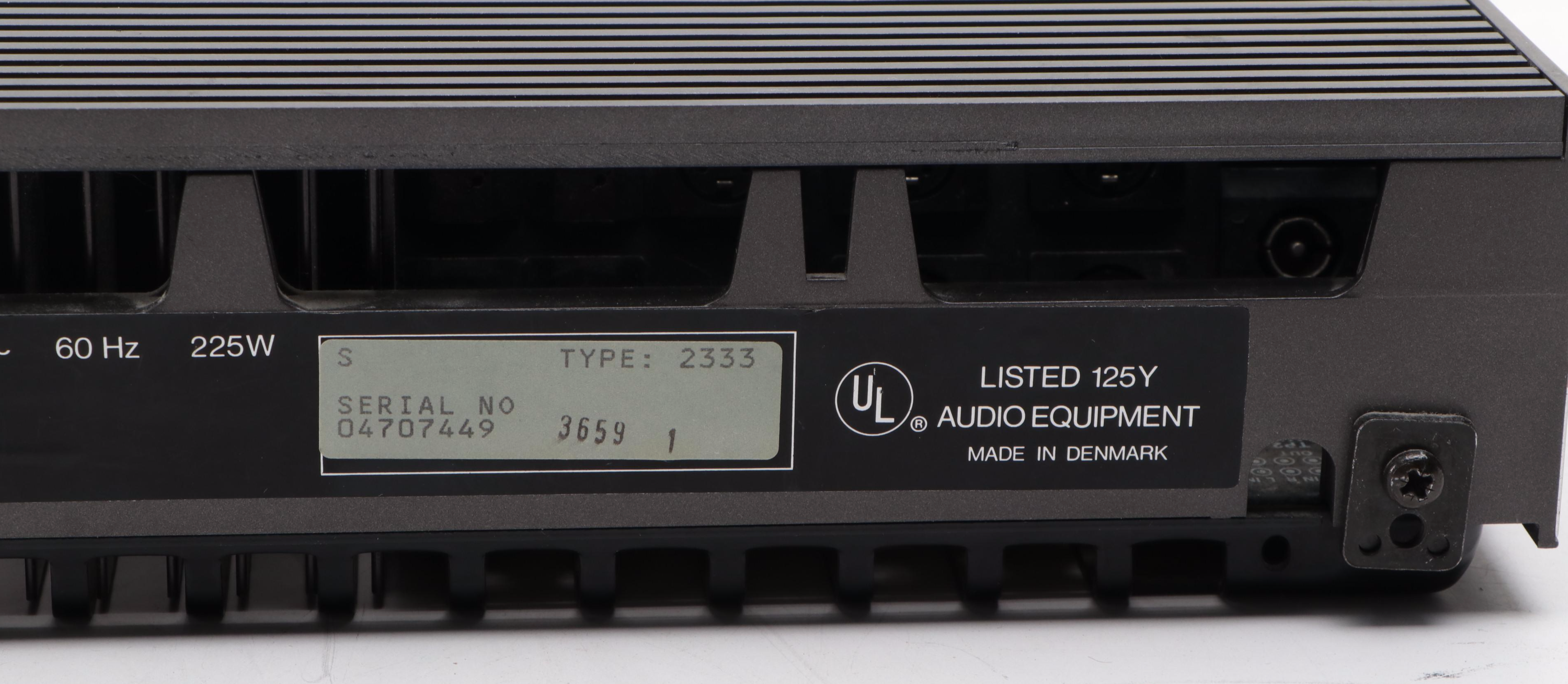 Bang & Olufsen Beomaster 5500 Tuner/Amplifier, Late 20th Century