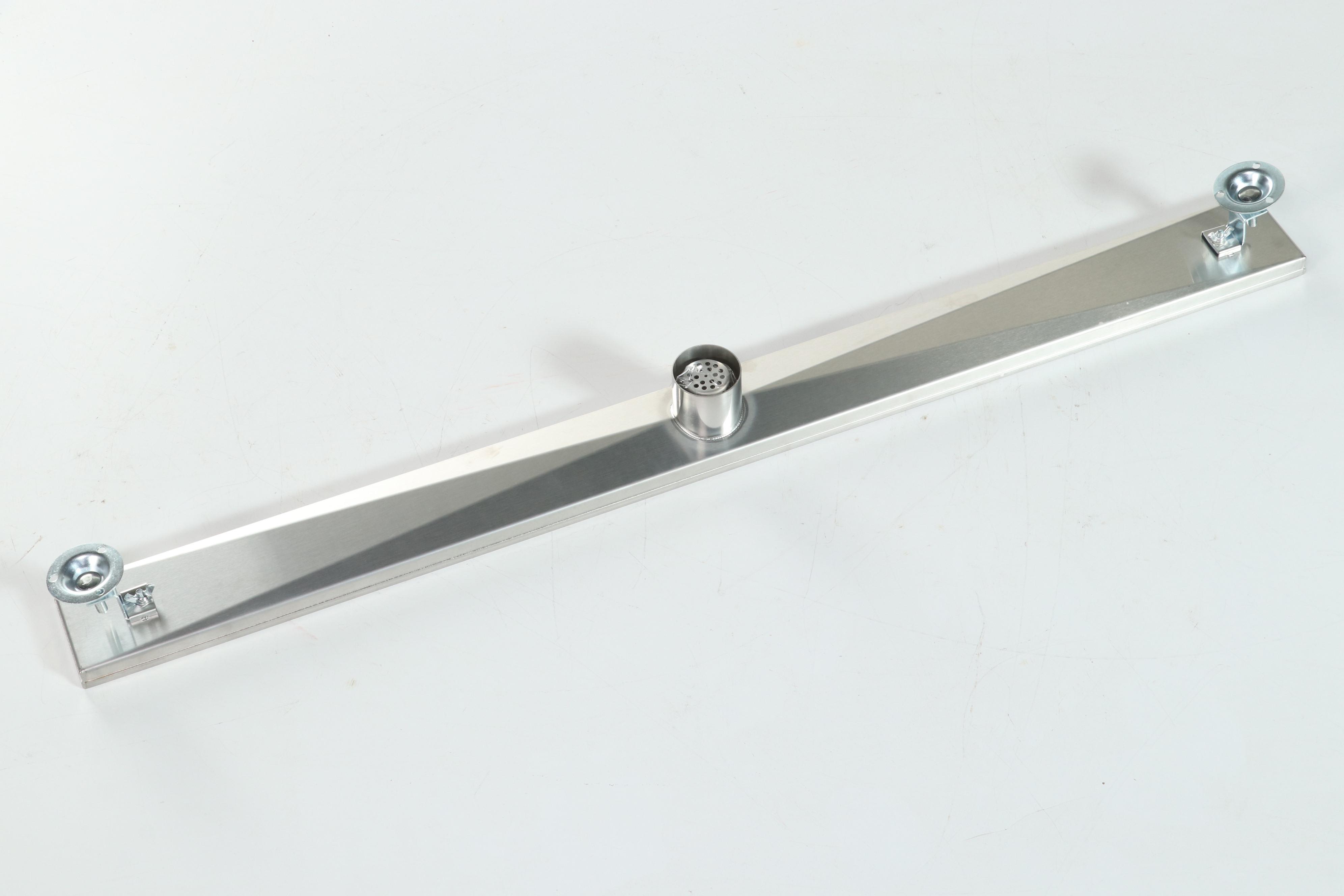 Brushed Stainless Steel Finish 40" Linear Tile-In Shower Drain