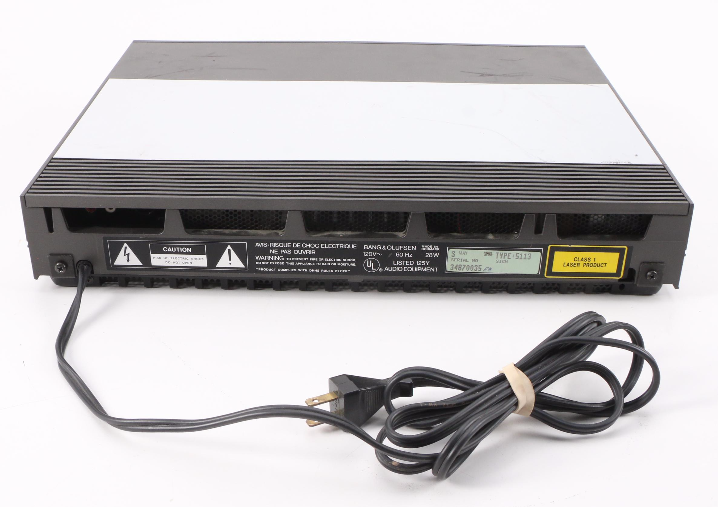 Bang & Olufsen Beogram CD50 Compact Disc Player, Late 20th Century