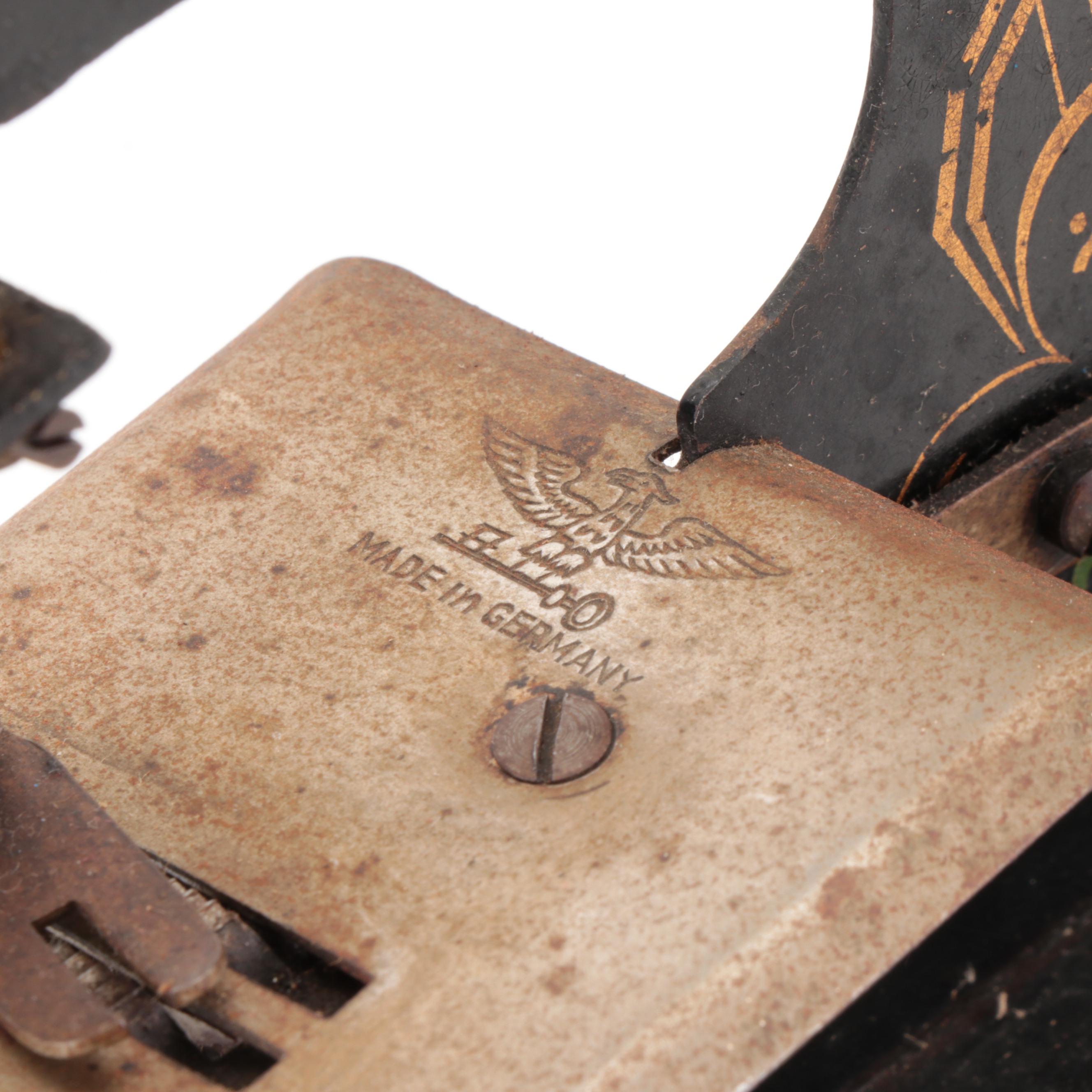 Casige German Painted Toy Sewing Machine, Early 20th Century