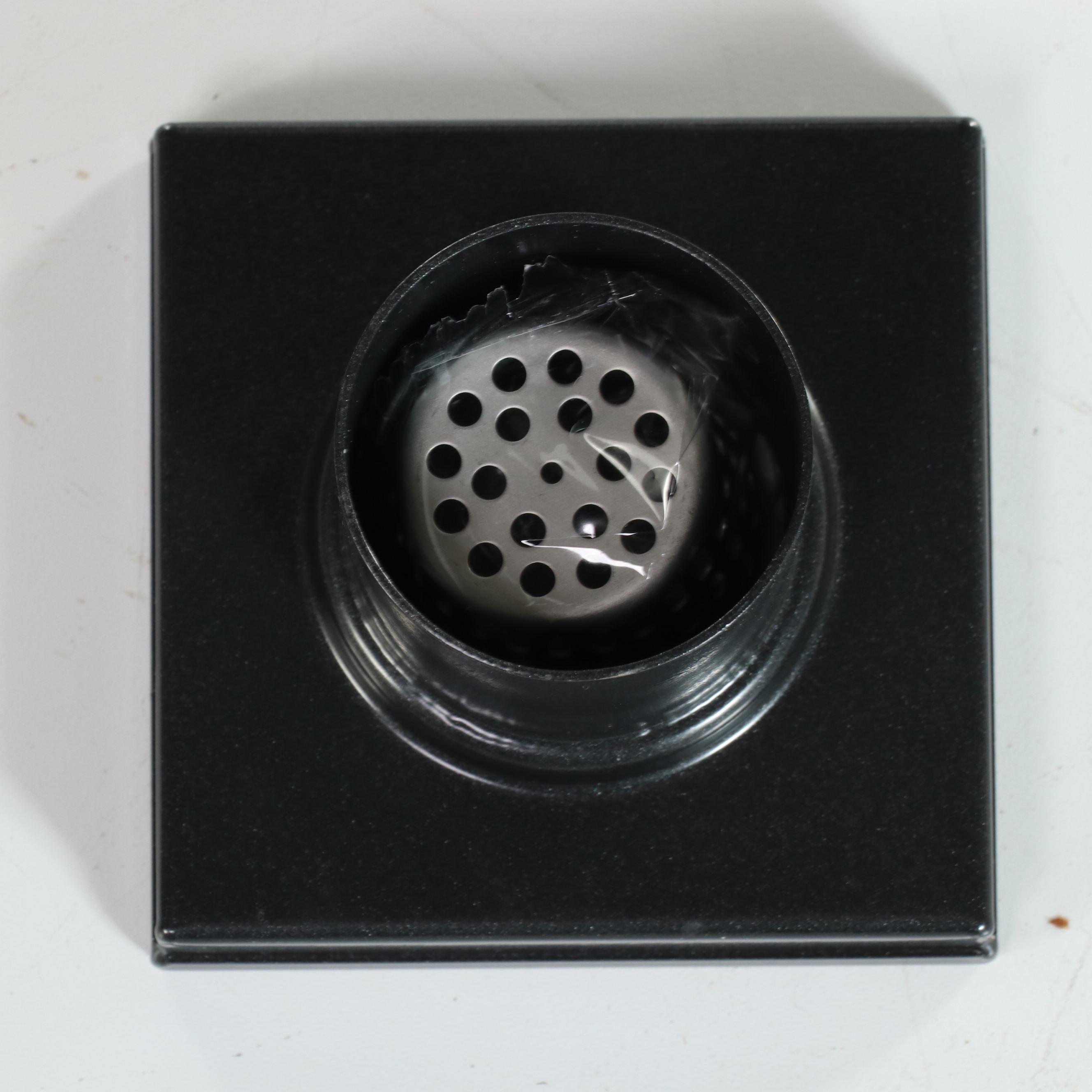 Matte Black Finish 4" Square and 48" Linear Shower Drains