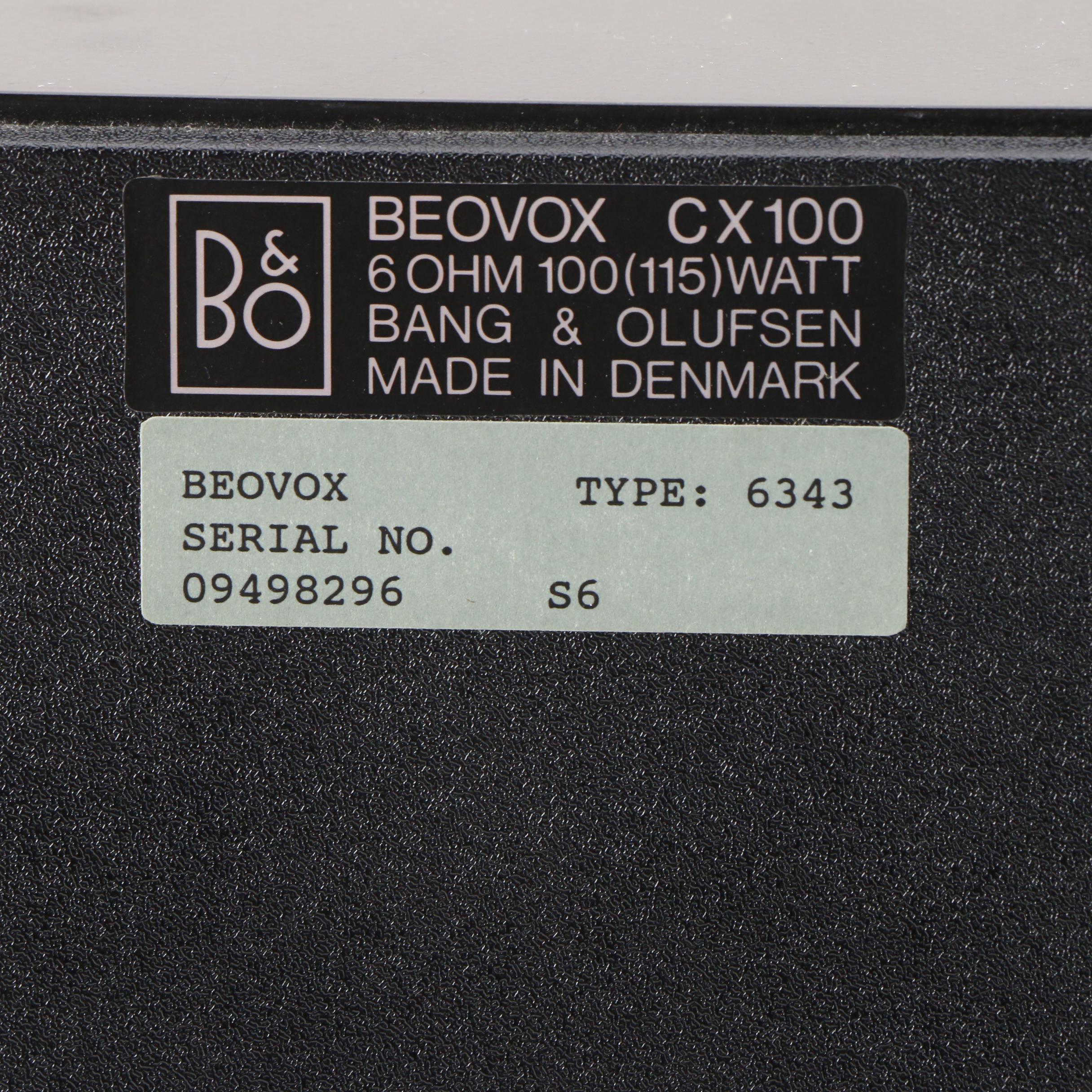 Bang & Olufsen Beovox CX100 Bookshelf Speakers