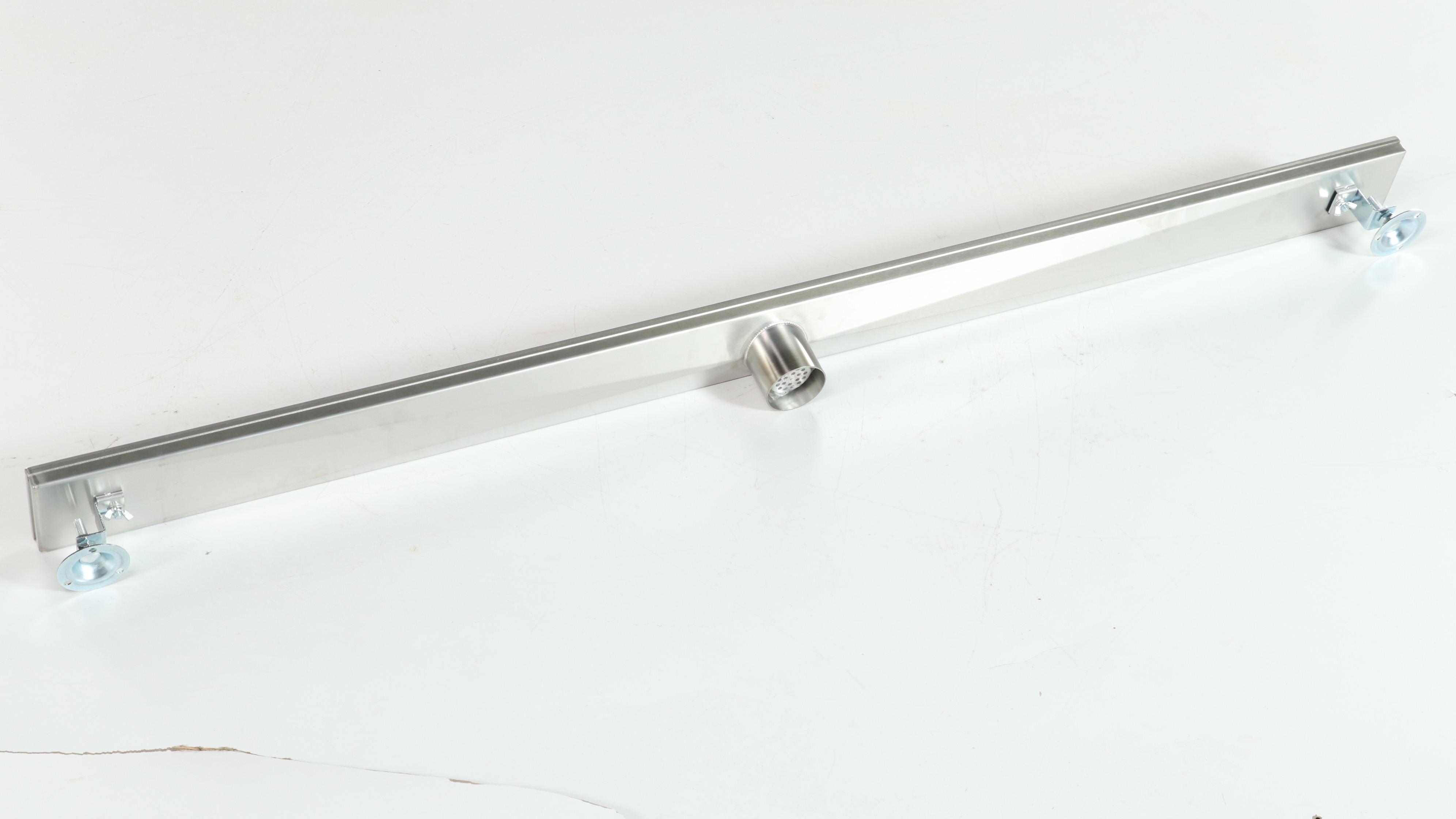 Polished and Brushed Stainless Steel Finished 4", 28" and 48" Shower Drains