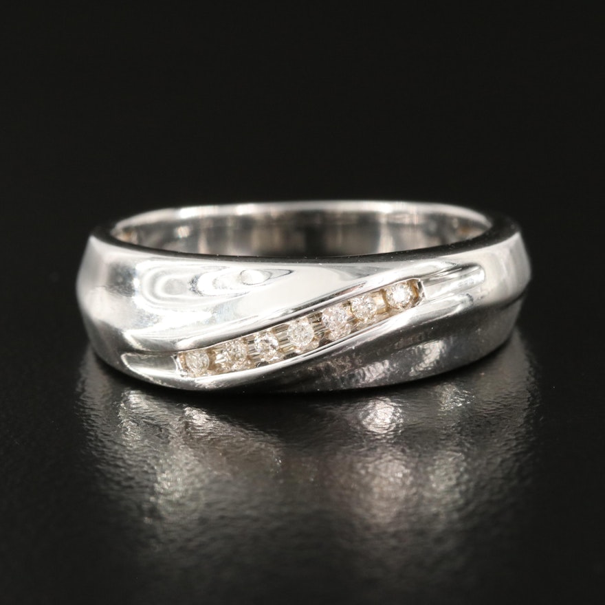 Sterling Diamond Crossover Band