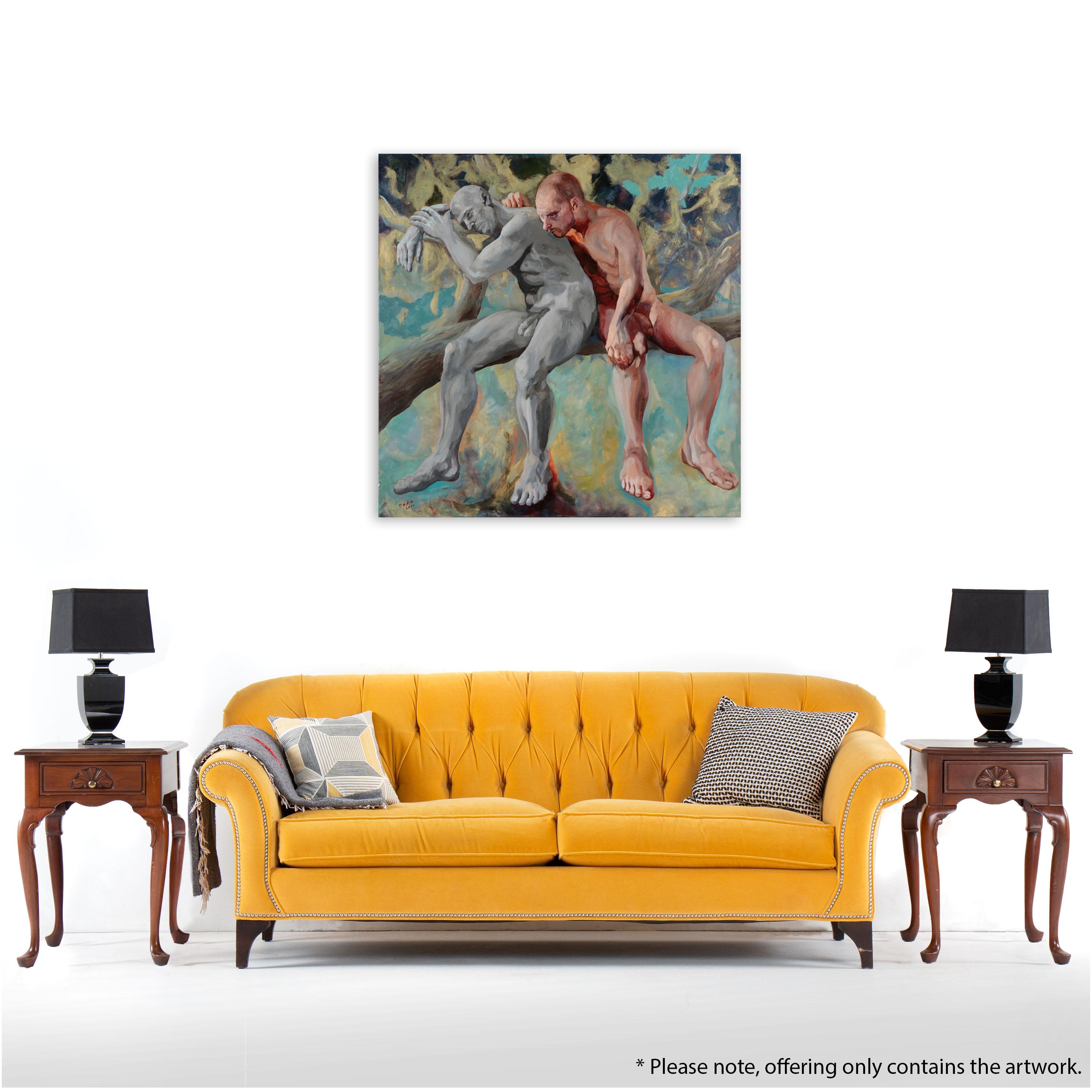 Kaz Ooka Large-Scale Oil Painting "Empathie," 2011