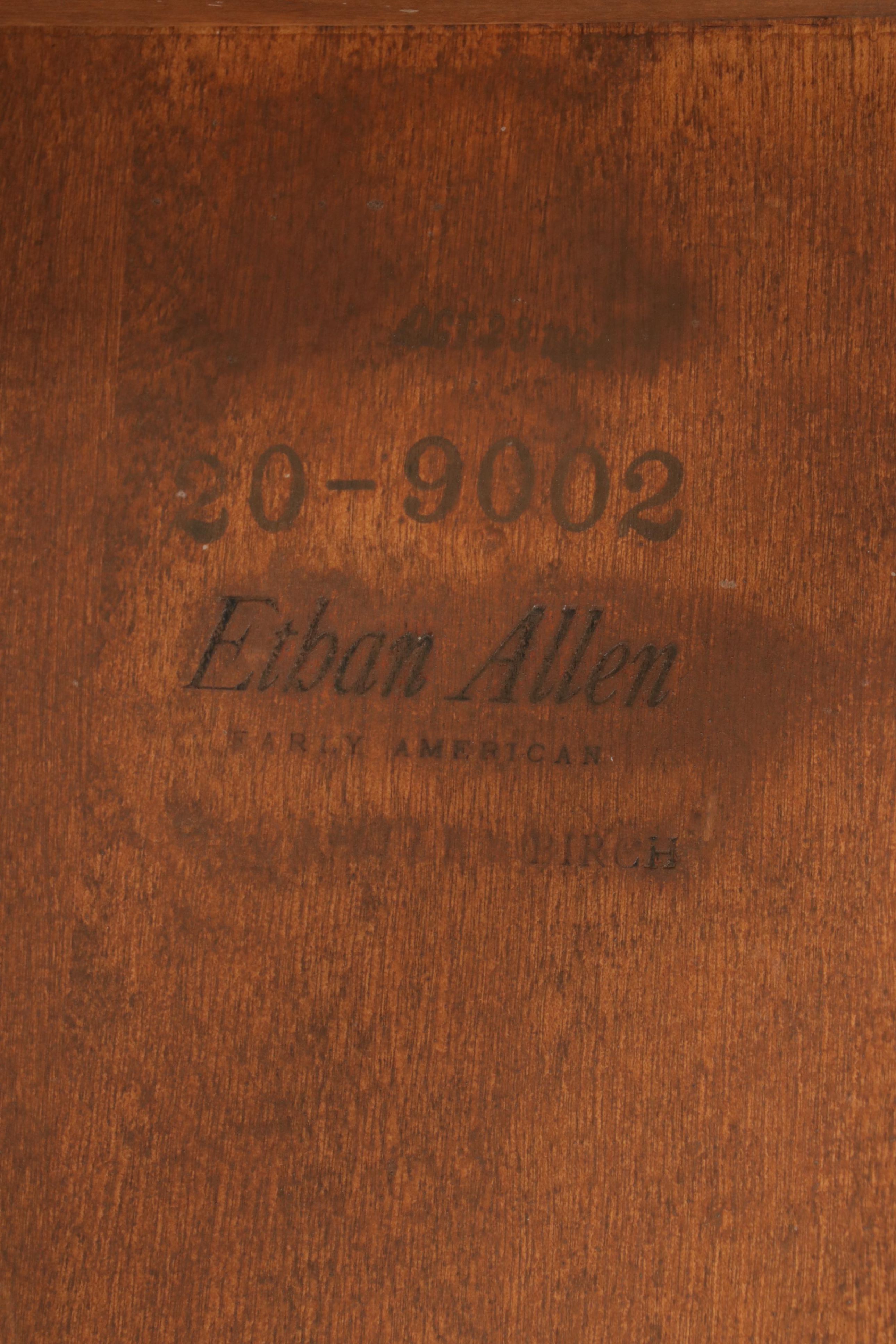 Ethan Allen Colonial Style Maple Telephone Bench, Mid to Late 20th Century